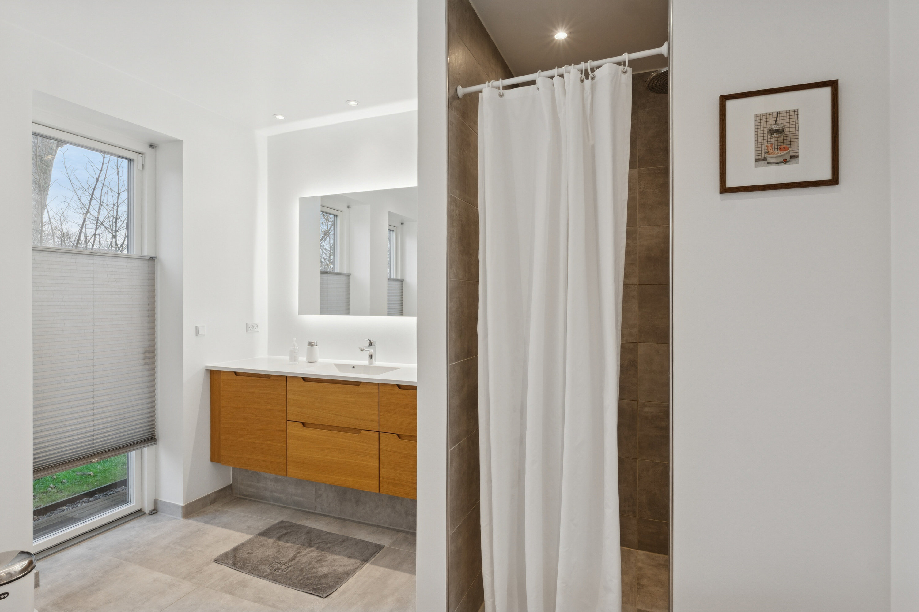 Fremhævet badeværelse billede i fuldskærmstilstand. Billede af Vintervej 7, 4654 Faxe Ladeplads