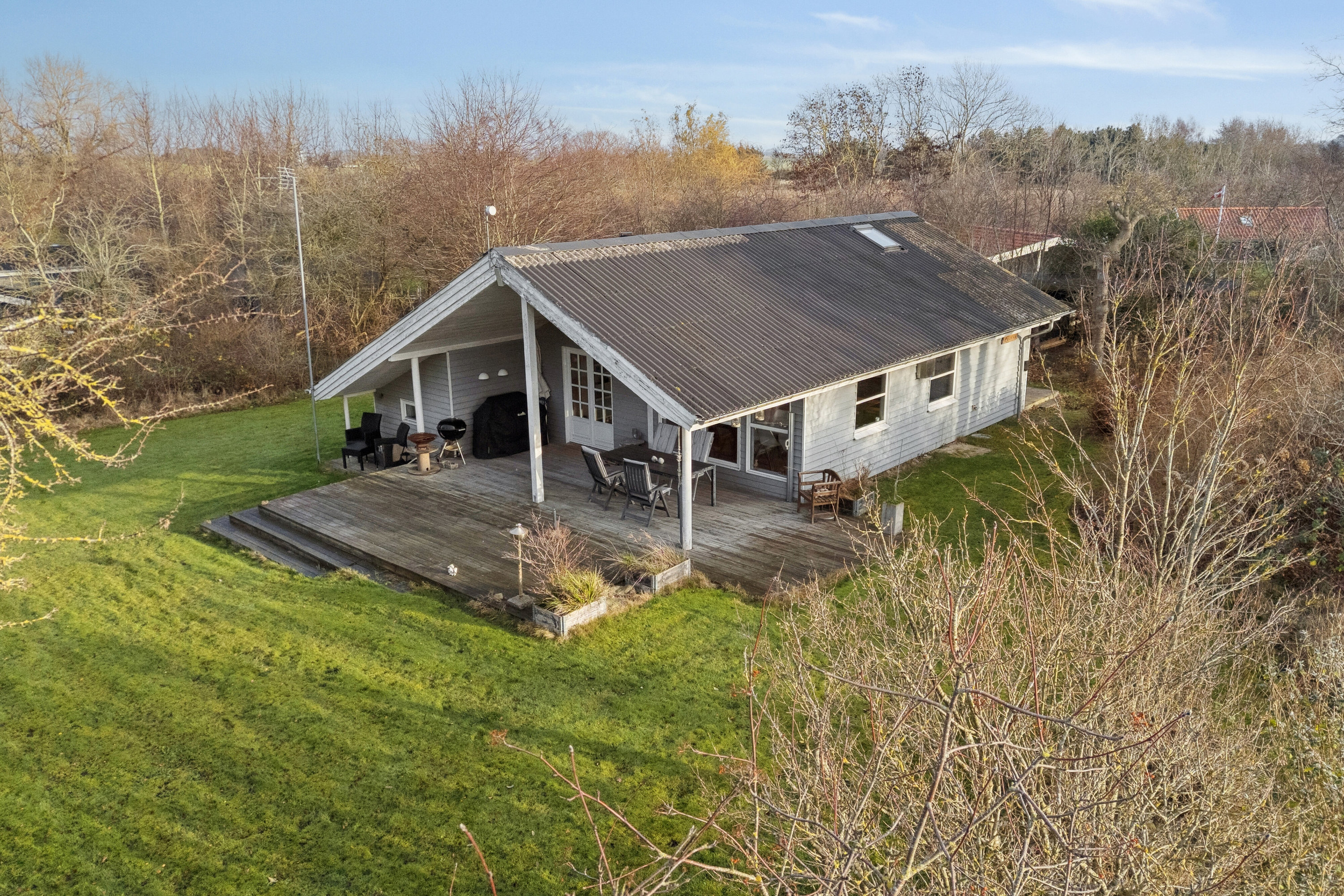 Fremhævet luftfoto billede i fuldskærmstilstand. Billede af Vildrosevej 4, Vesteregnen, 5932 Humble