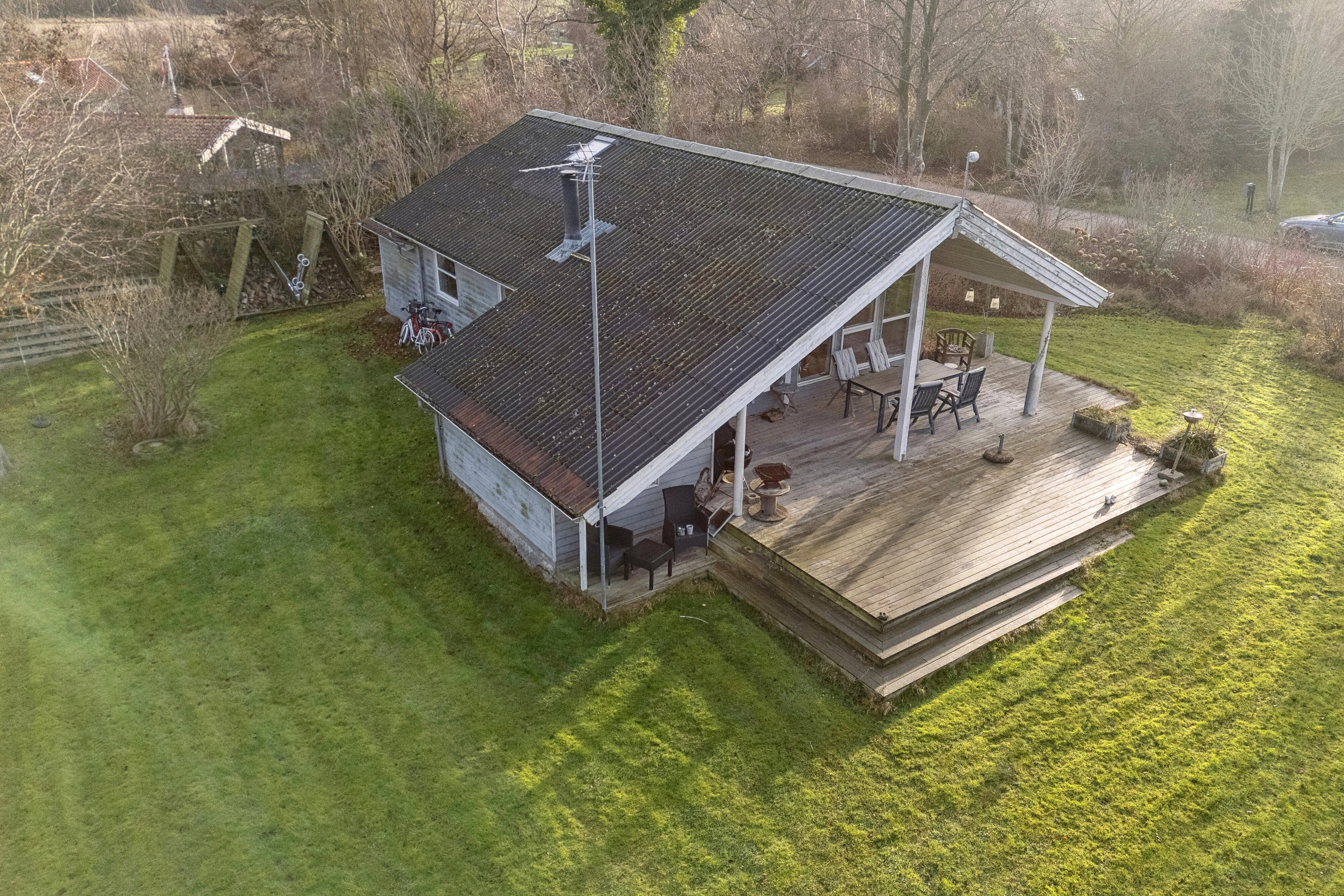 Fremhævet luftfoto billede i fuldskærmstilstand. Billede af Vildrosevej 4, Vesteregnen, 5932 Humble