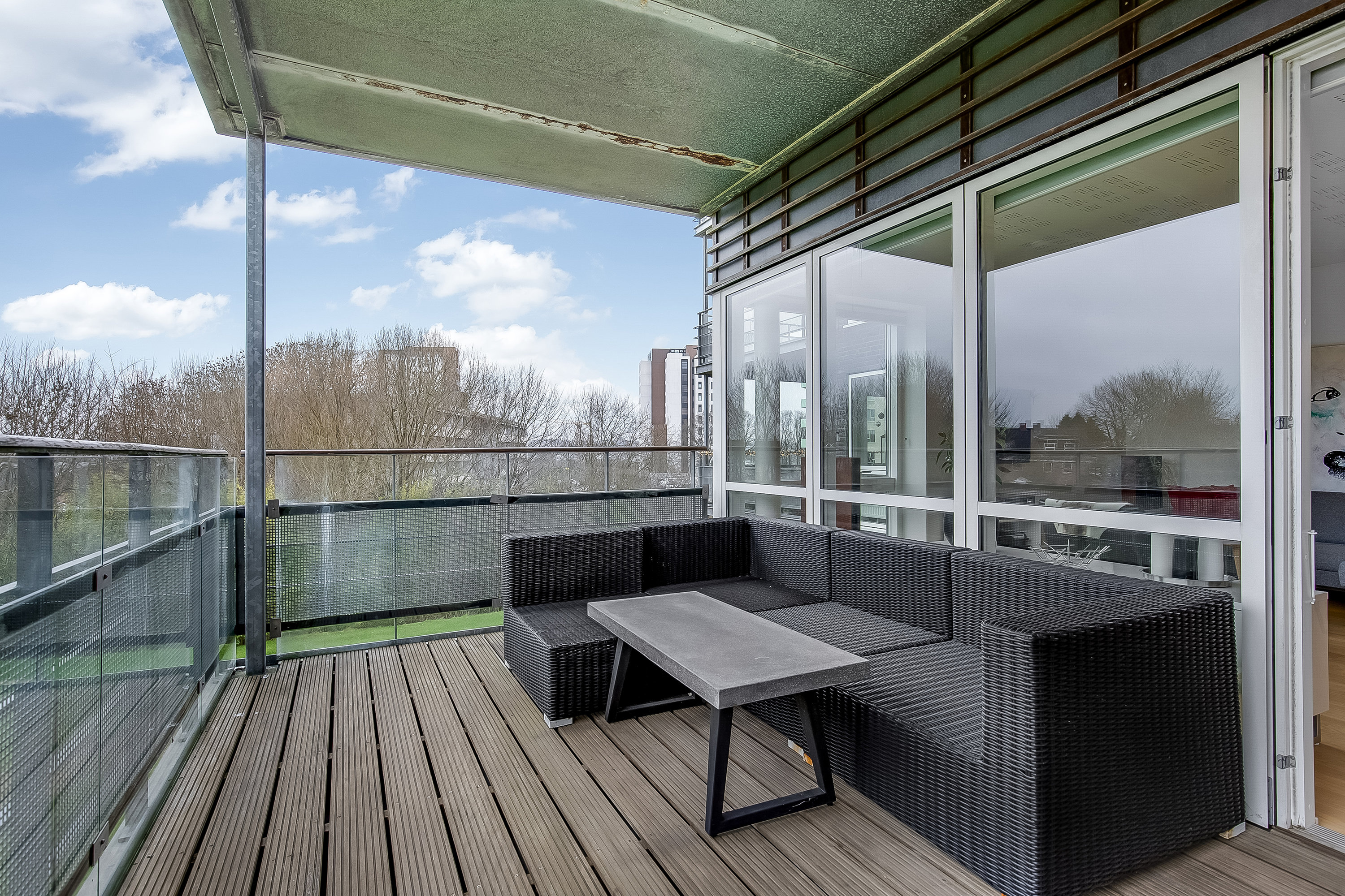 Fremhævet altan billede i fuldskærmstilstand. Billede af Tvedvej 71, 1. mf., 6000 Kolding