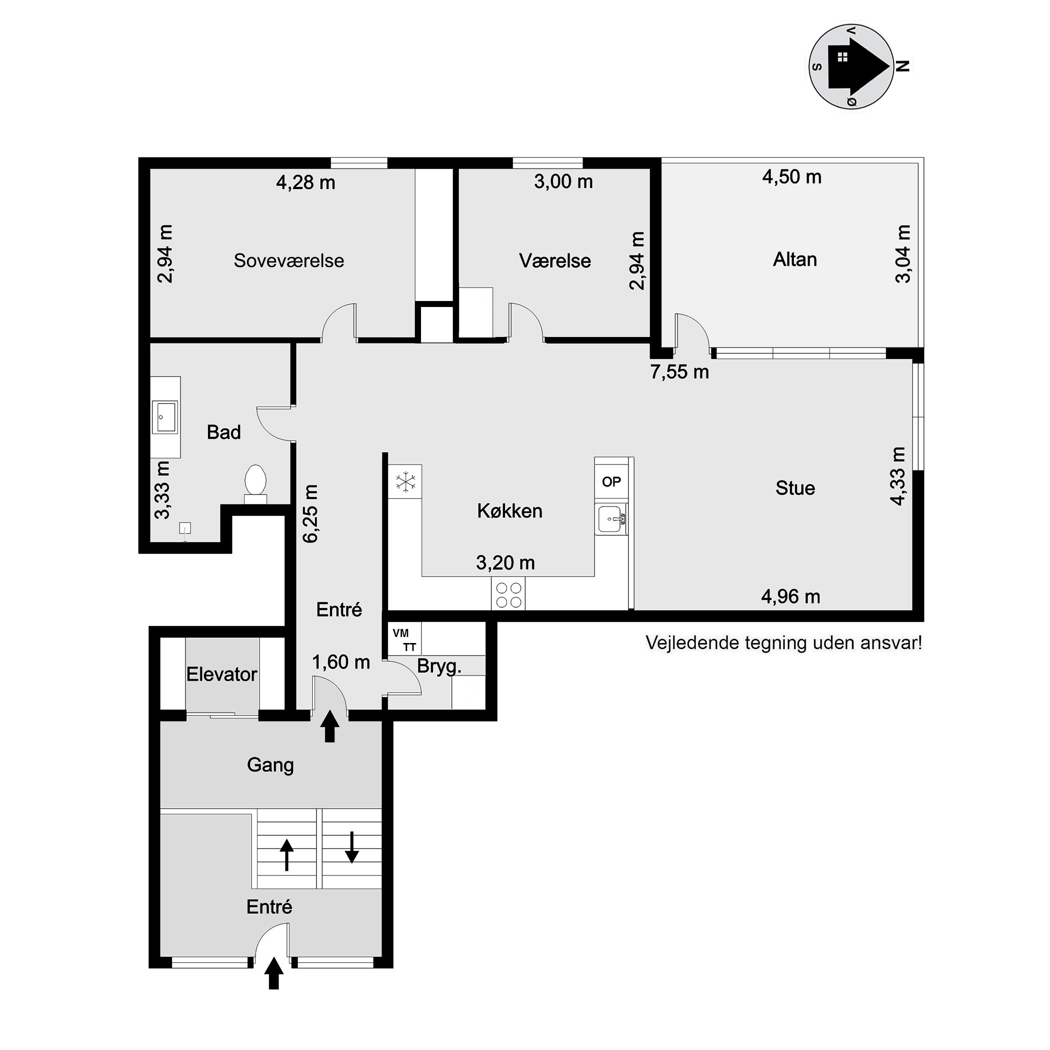 Plantegninger billede af Tvedvej 71, 1. mf., 6000 Kolding