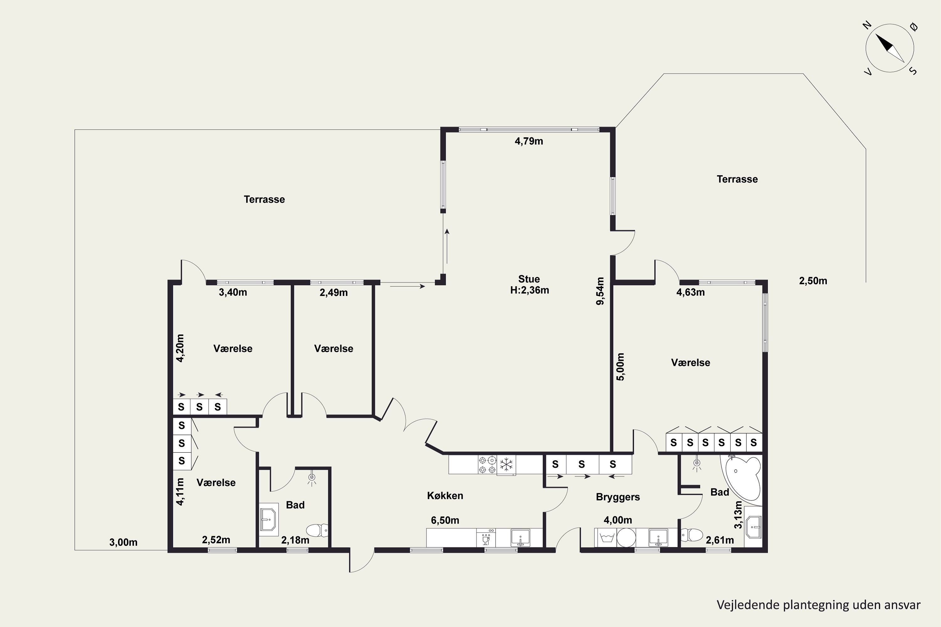 Plantegninger billede af Hou Engvej 100, Melholt, 9340 Asaa