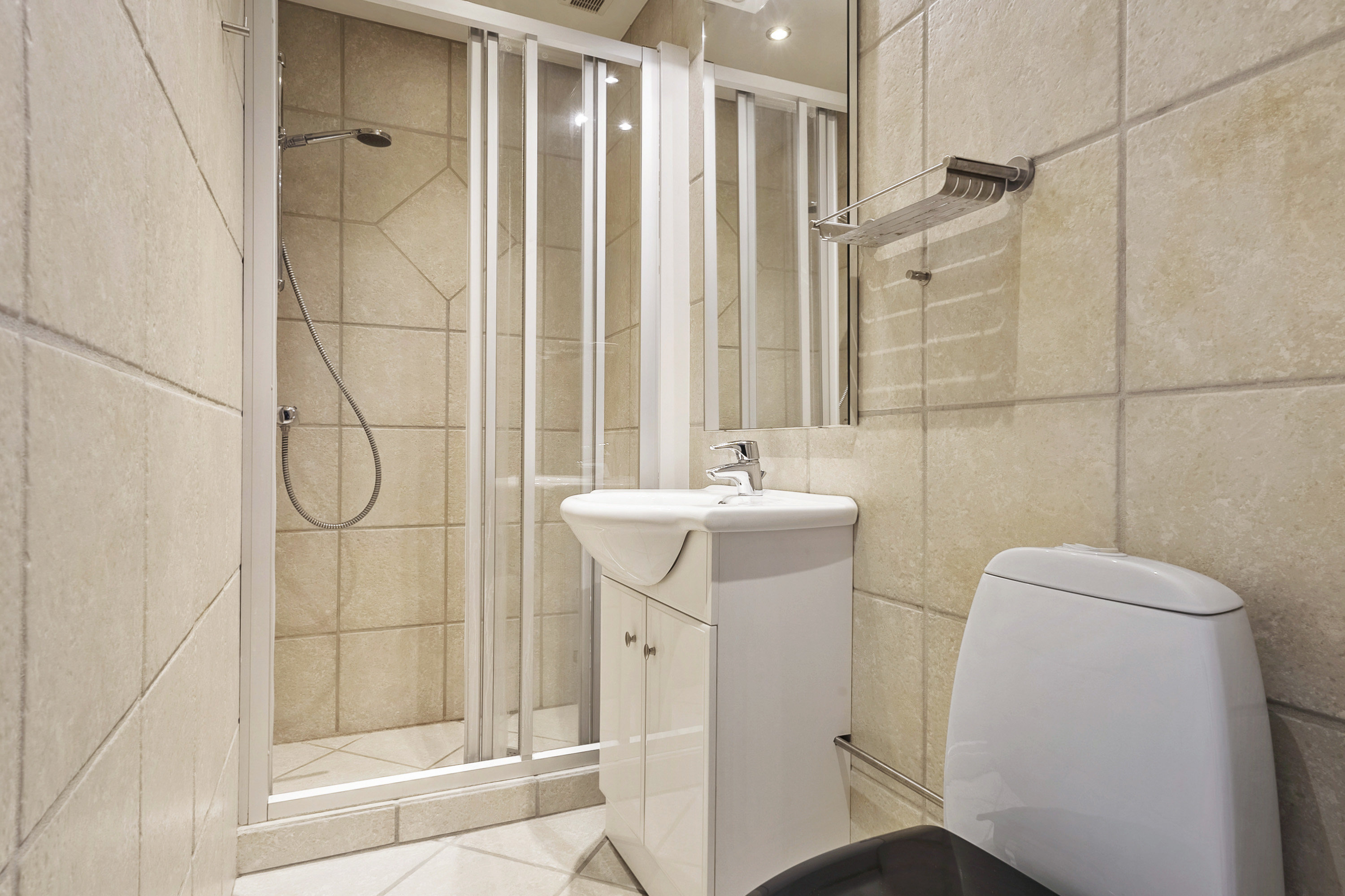 Fremhævet badeværelse billede i fuldskærmstilstand. Billede af Bygholm Parkvej 17B, 3. tv., 8700 Horsens