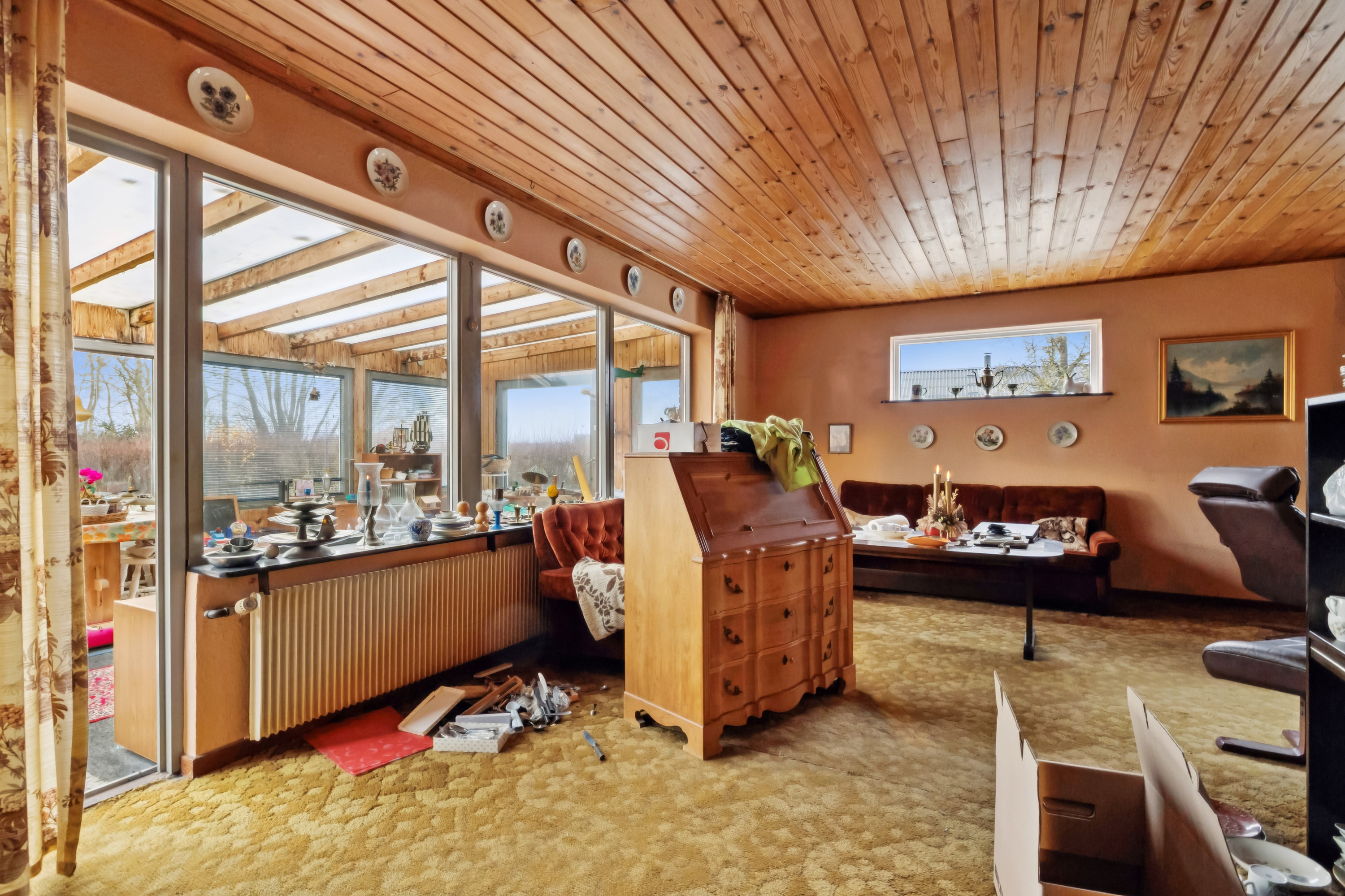 Fremhævet stue billede i fuldskærmstilstand. Billede af Nyvasen 6, Udbyhøj, 8970 Havndal