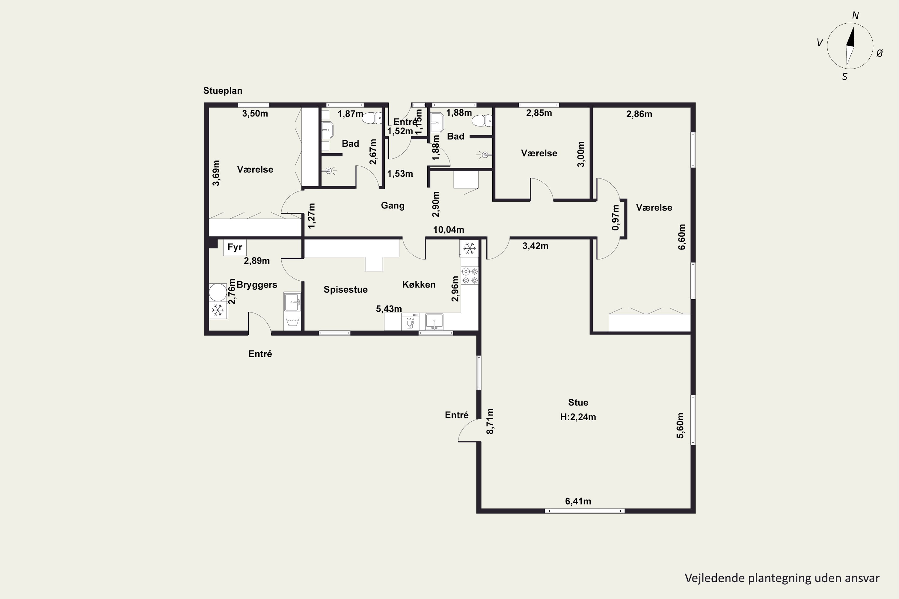 Plantegninger billede af Søbæksvej 16, 4450 Jyderup