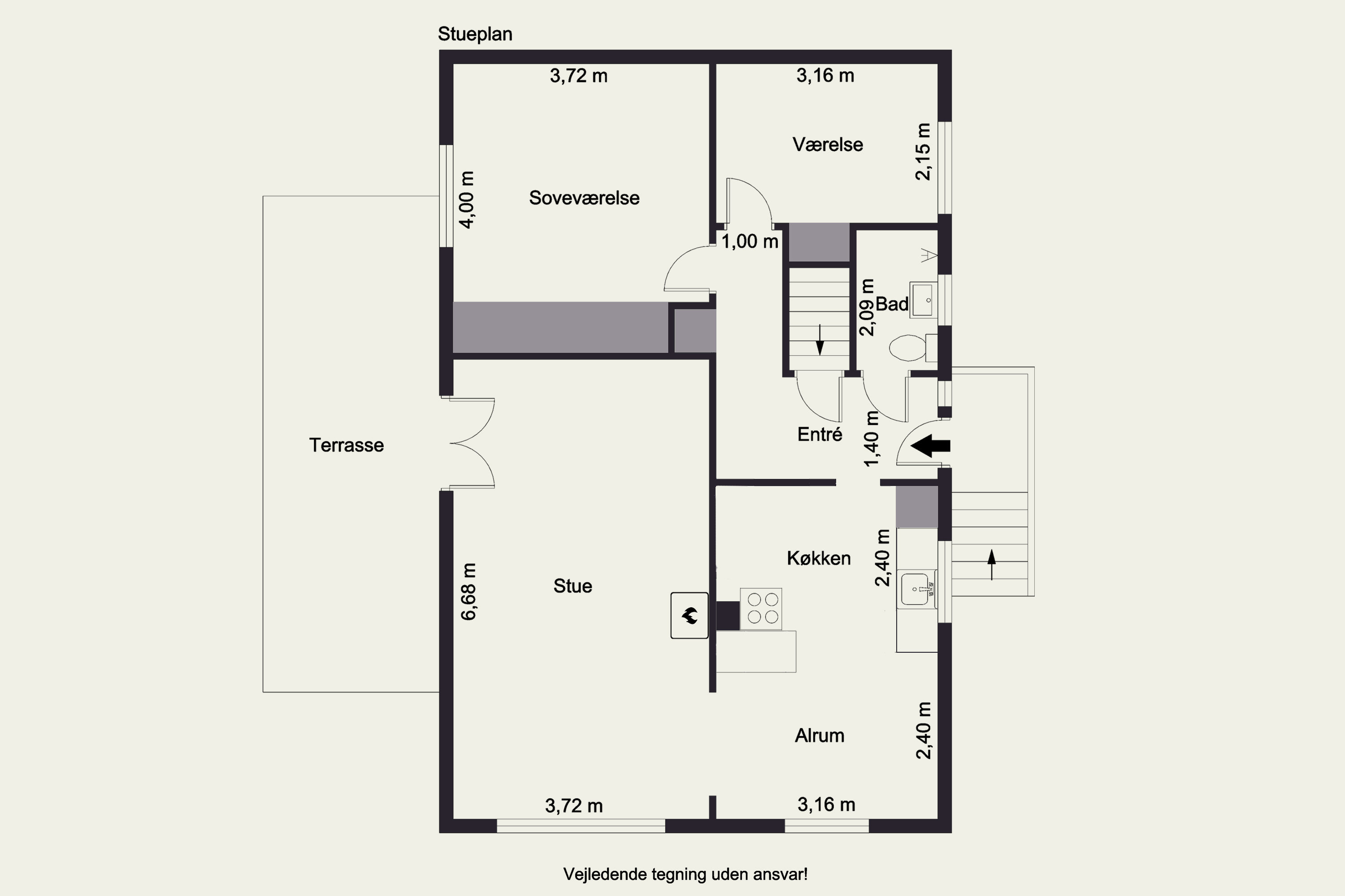 Plantegninger billede af Marievej 24, 2740 Skovlunde