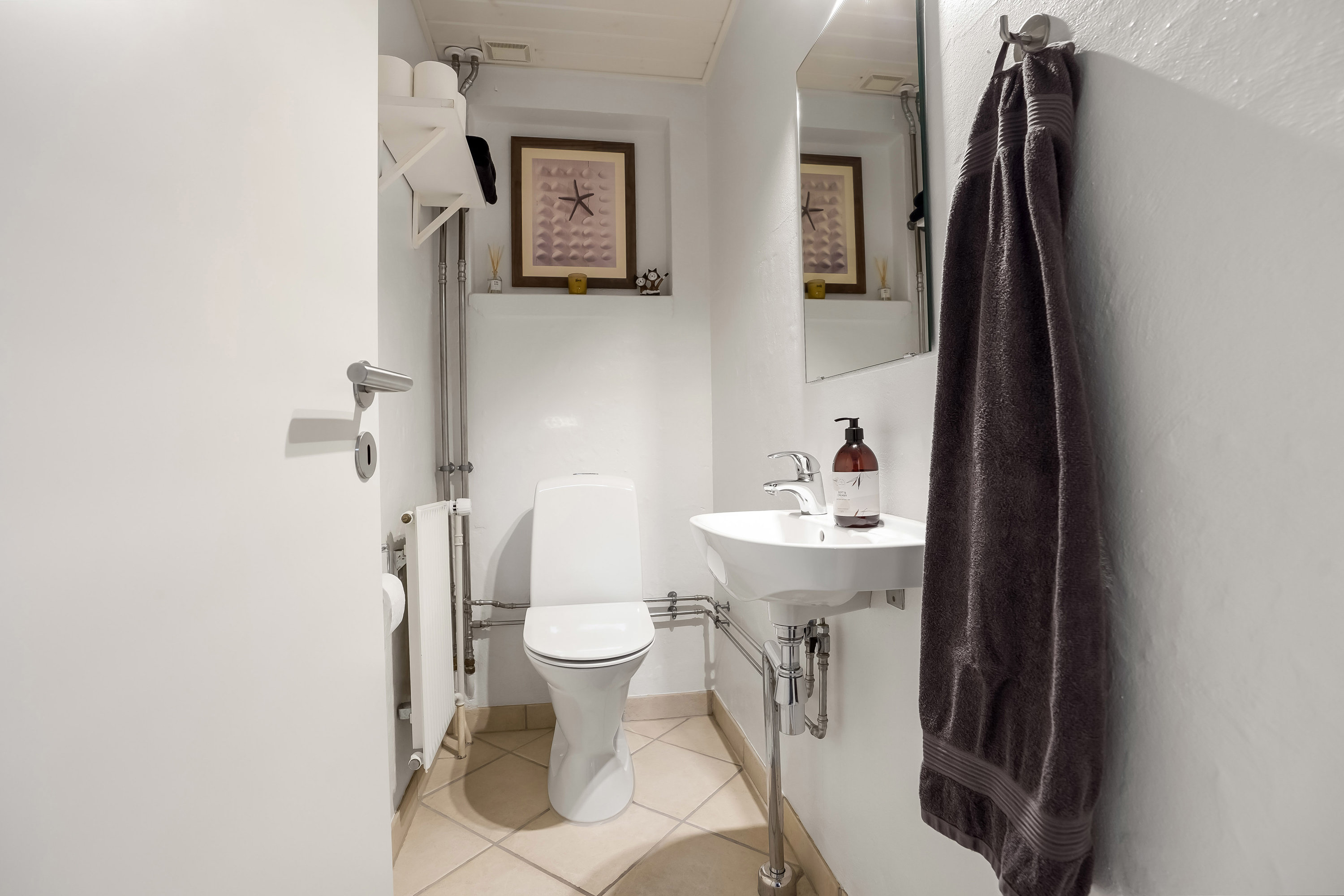 Fremhævet toilet billede i fuldskærmstilstand. Billede af Enebærvej 22, 5500 Middelfart