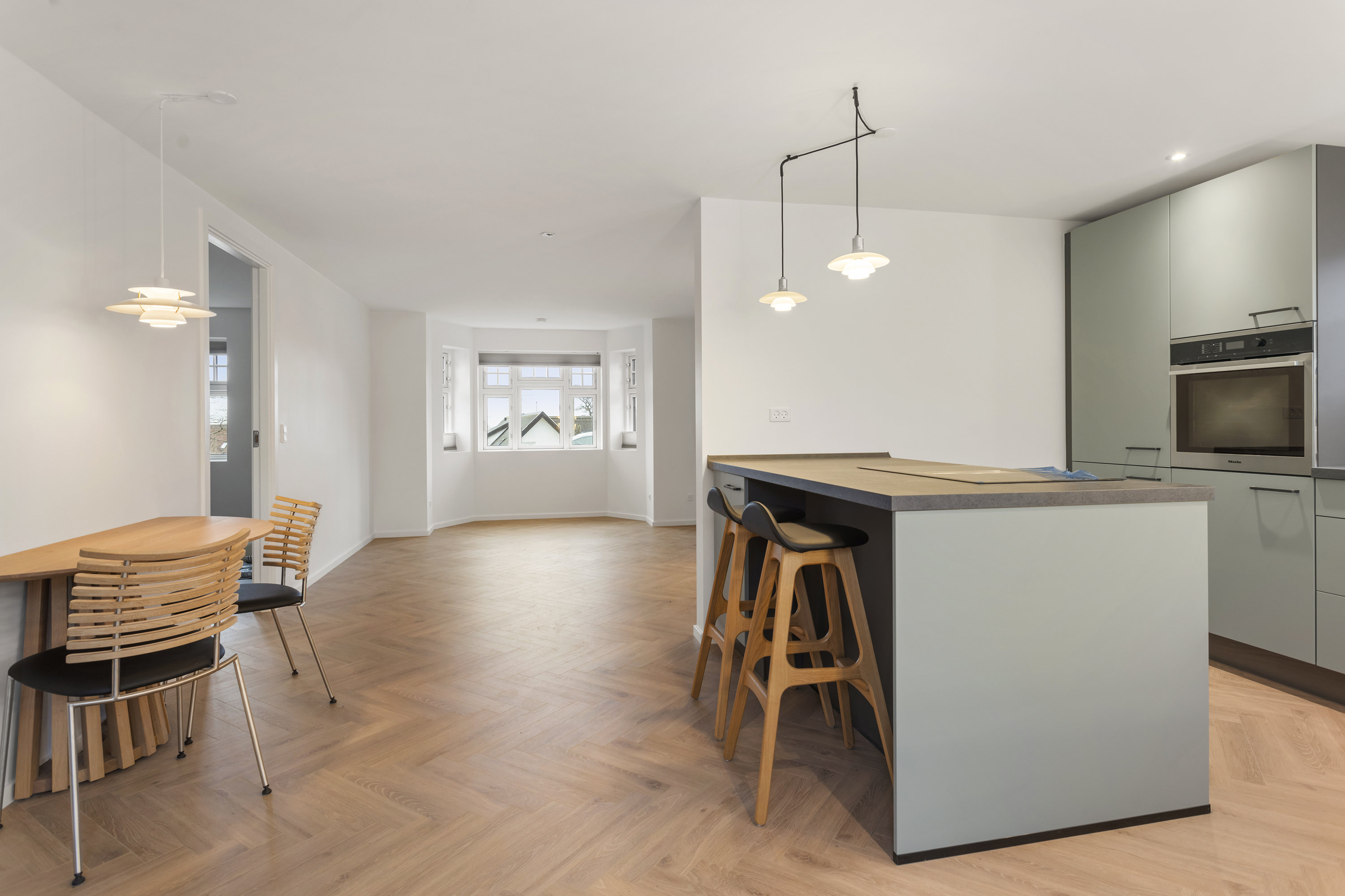 Fremhævet køkken billede i fuldskærmstilstand. Billede af Klydevej 8, Voerså, 9300 Sæby