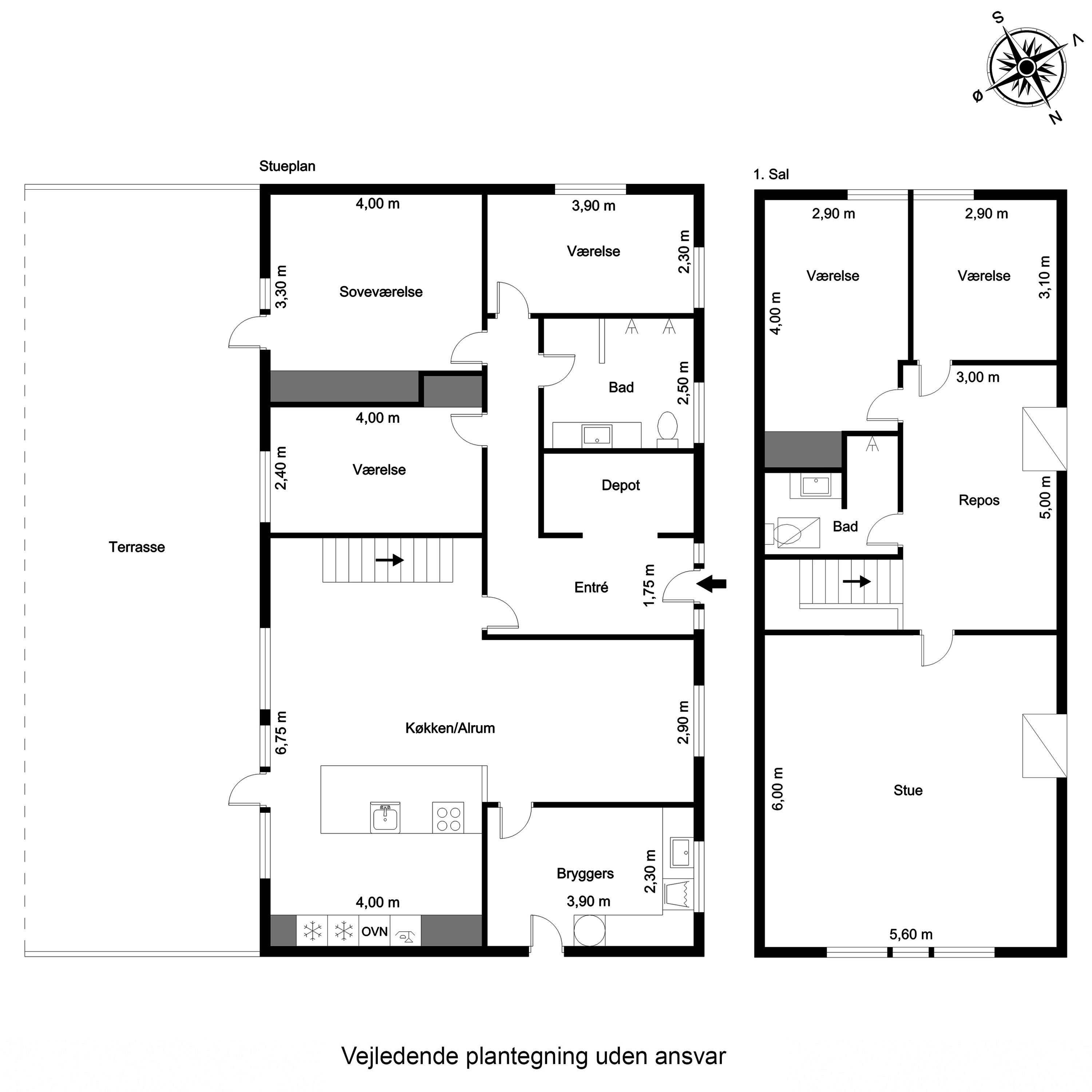 Plantegninger billede af Sarpsborgvej 26, 7600 Struer