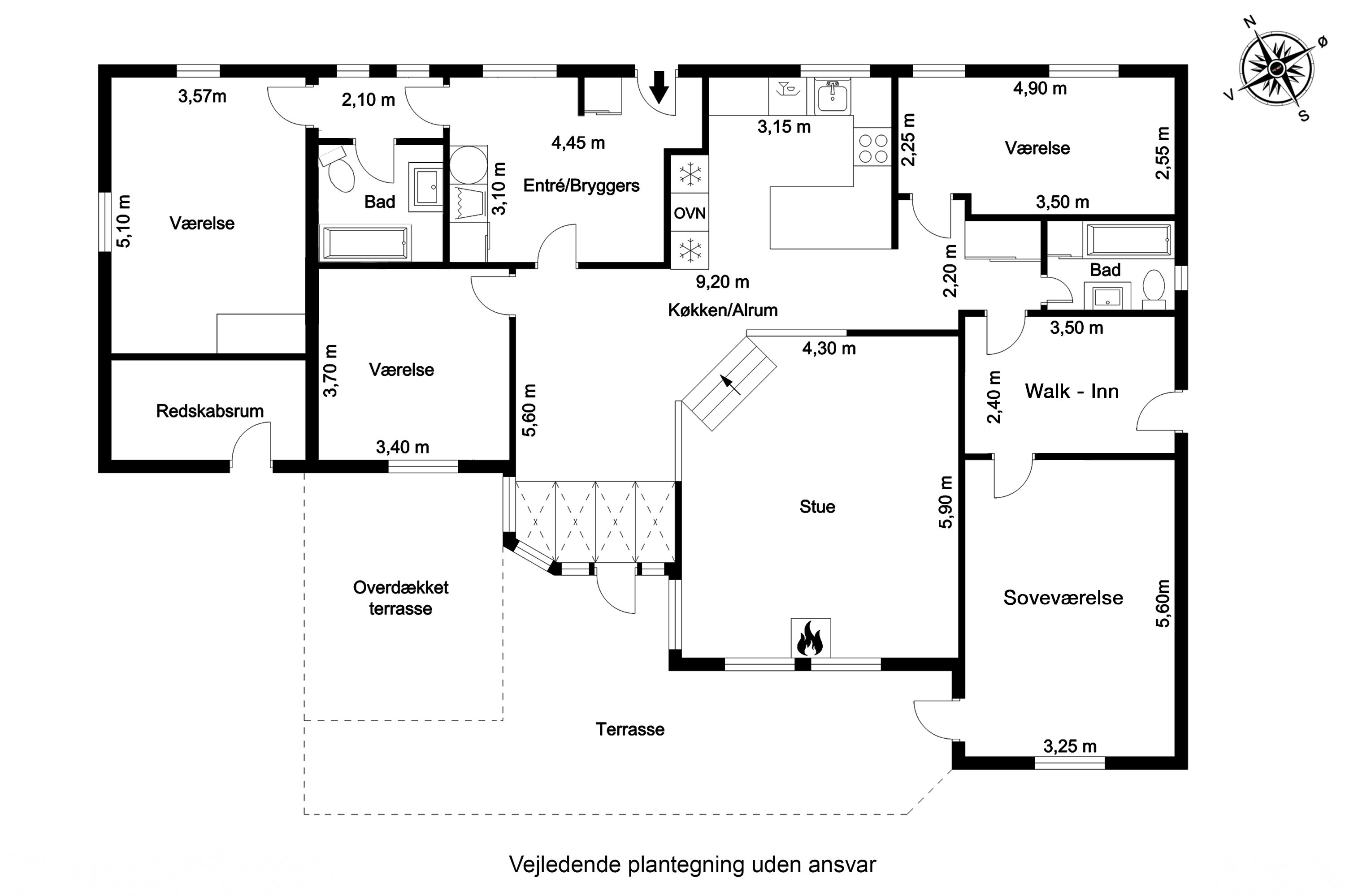 Plantegninger billede af Søndervold 108, 7200 Grindsted