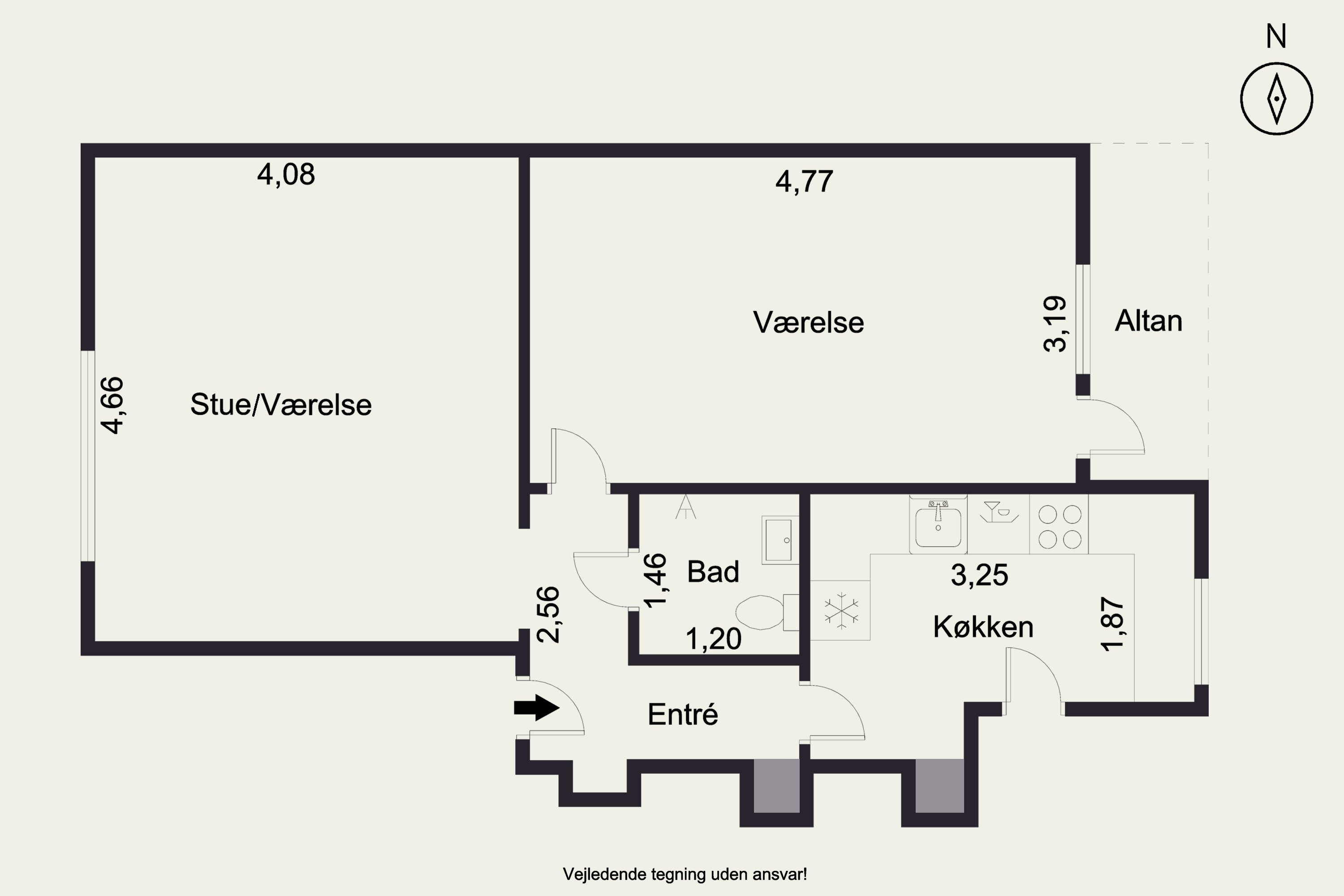 Plantegninger billede af Silkeborgvej 114, 2. tv., 8000 Aarhus C