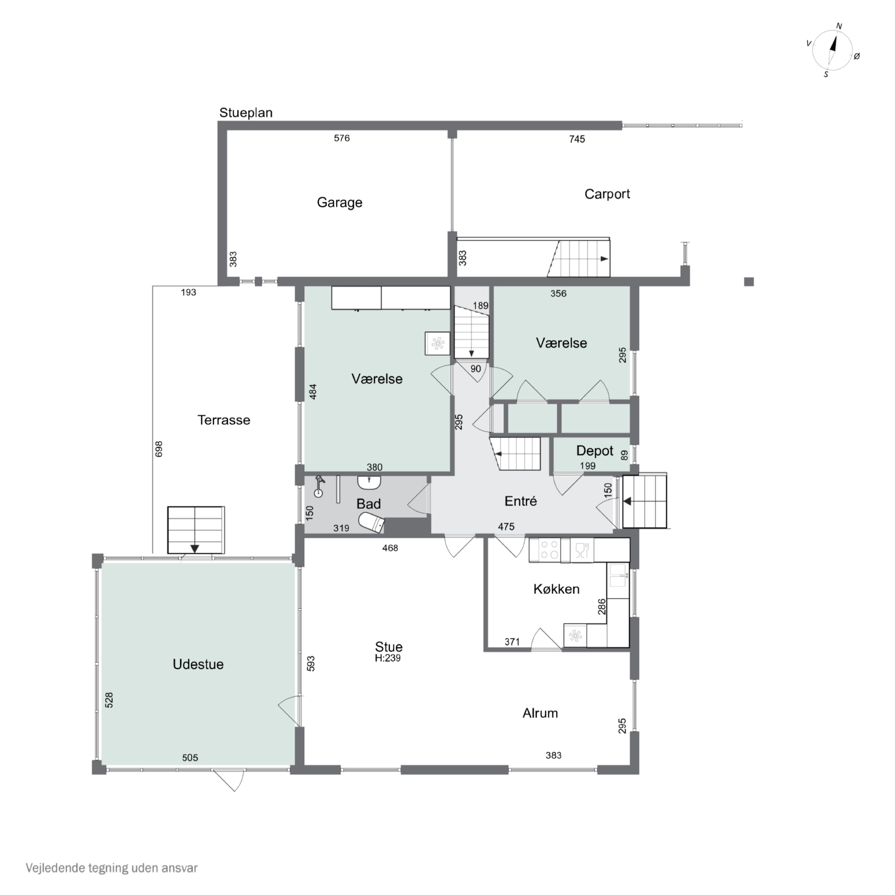 Plantegninger billede af Mette Ruds Vej 30, Tved, 5700 Svendborg