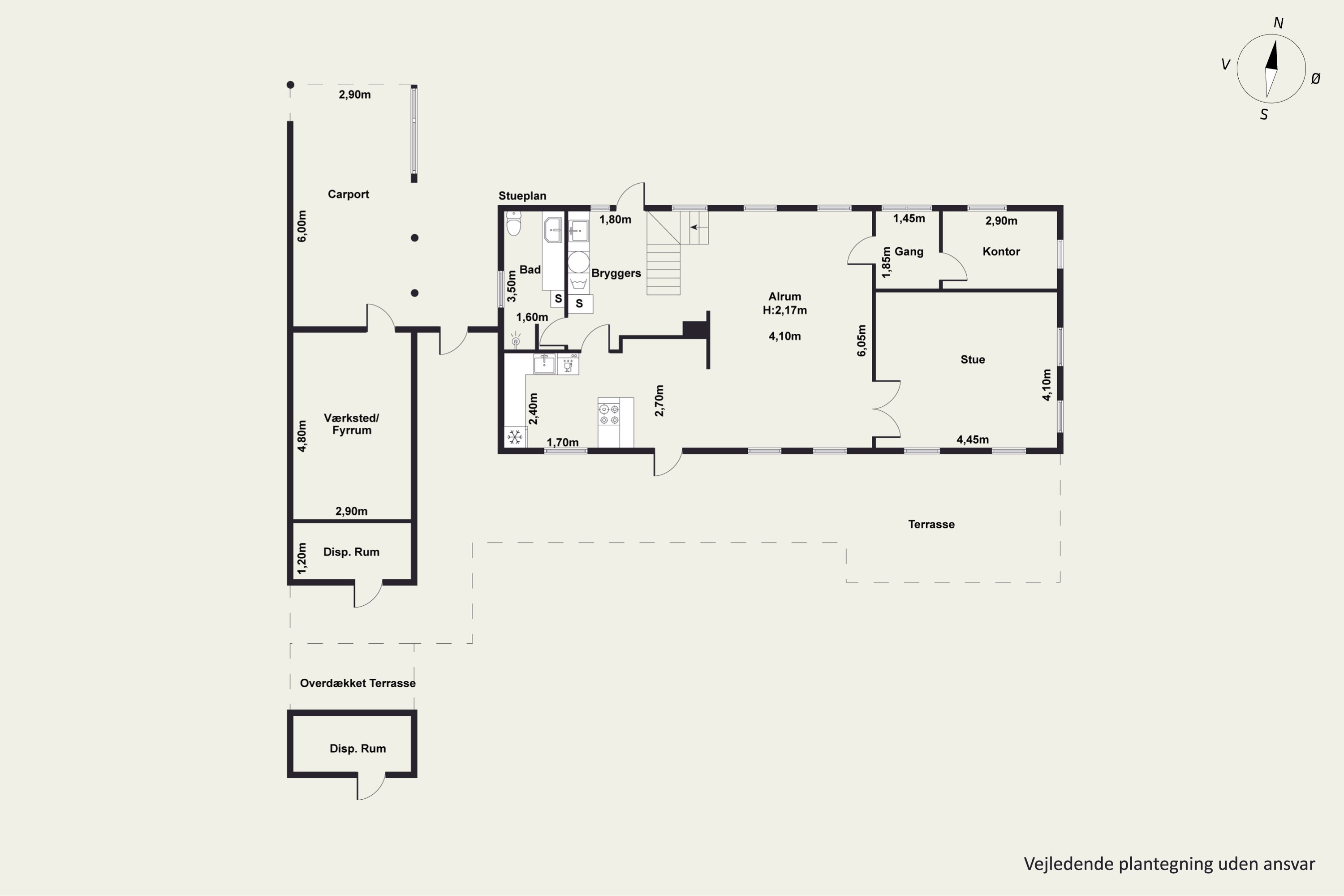 Plantegninger billede af Skipperstræde 4, Sebbersund, 9240 Nibe