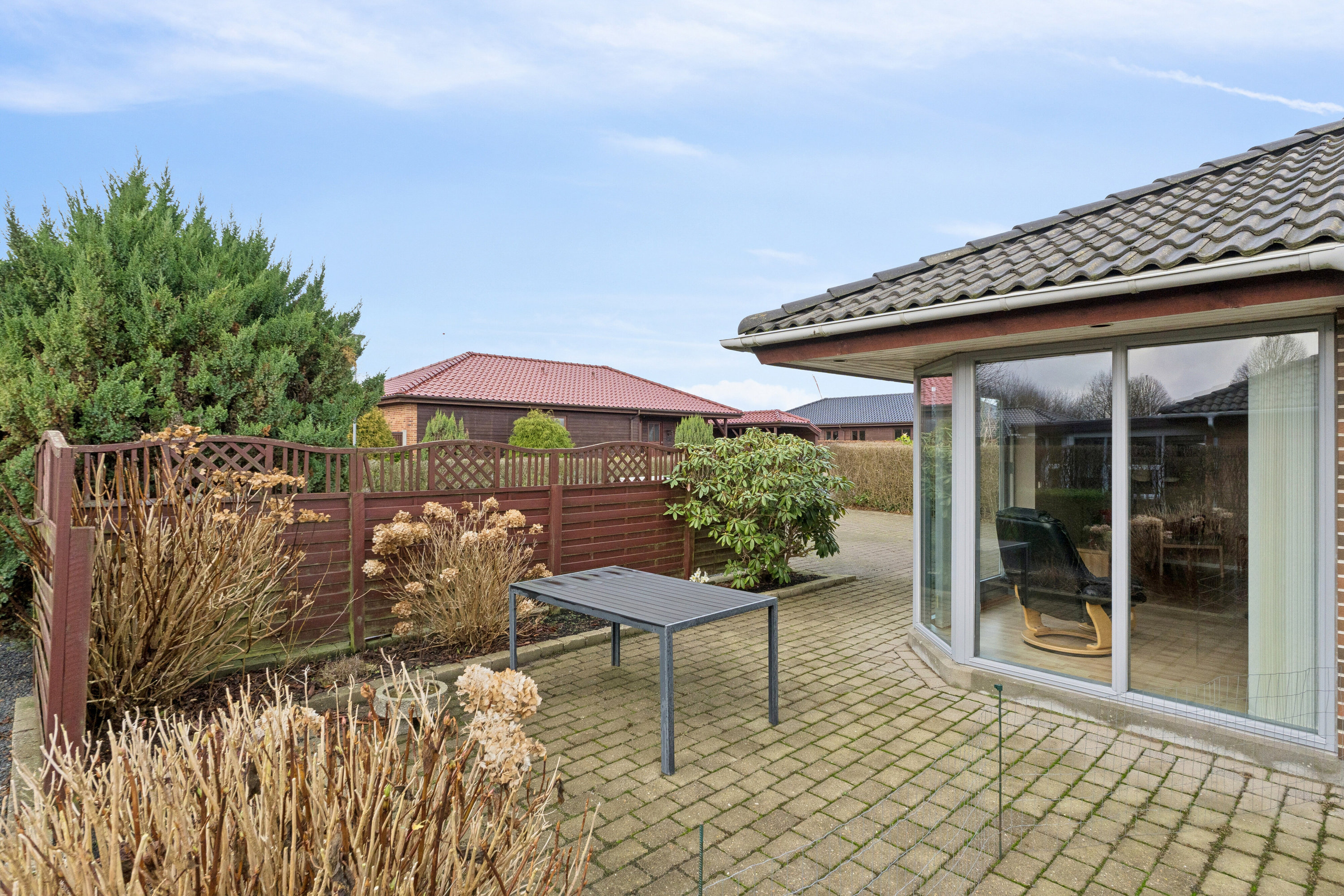 Fremhævet terrasse billede i fuldskærmstilstand. Billede af Henry Heerups Vej 41, 7430 Ikast