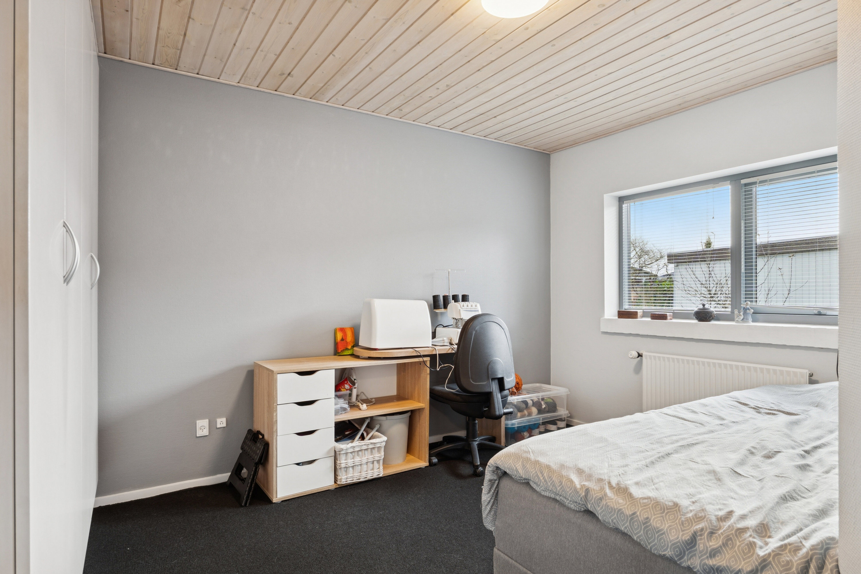 Fremhævet soveværelse billede i fuldskærmstilstand. Billede af Henry Heerups Vej 41, 7430 Ikast