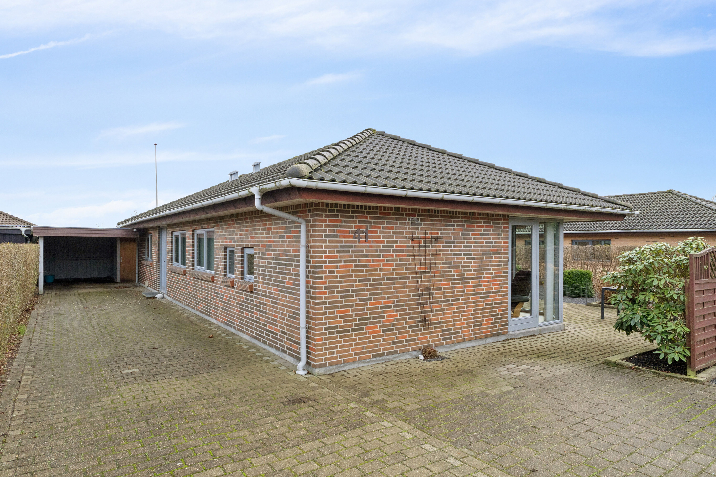 Miniaturebillede 1: set fra vejen. Billede af Henry Heerups Vej 41, 7430 Ikast