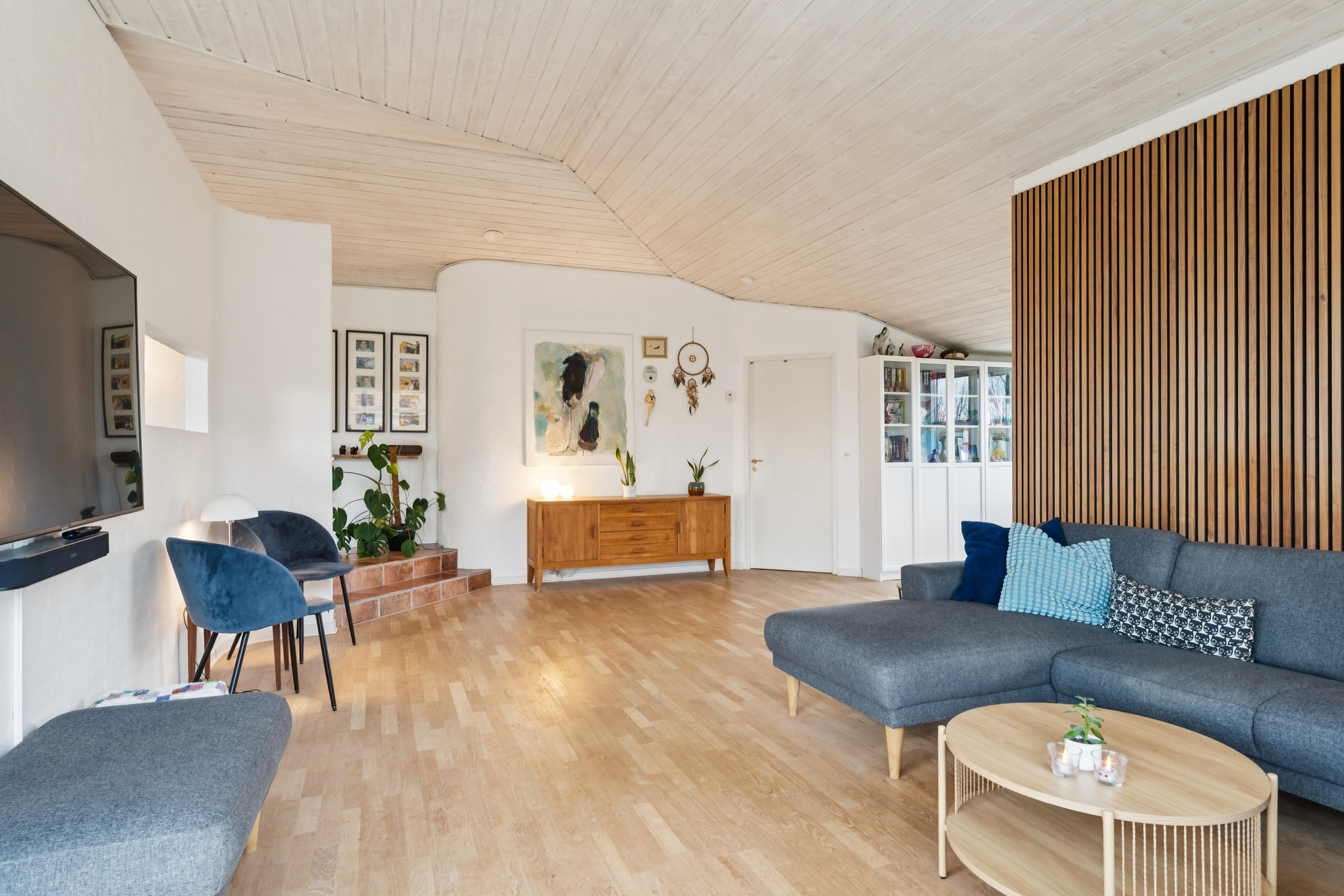 Fremhævet stue billede i fuldskærmstilstand. Billede af Pinjelunden 15, 8960 Randers SØ