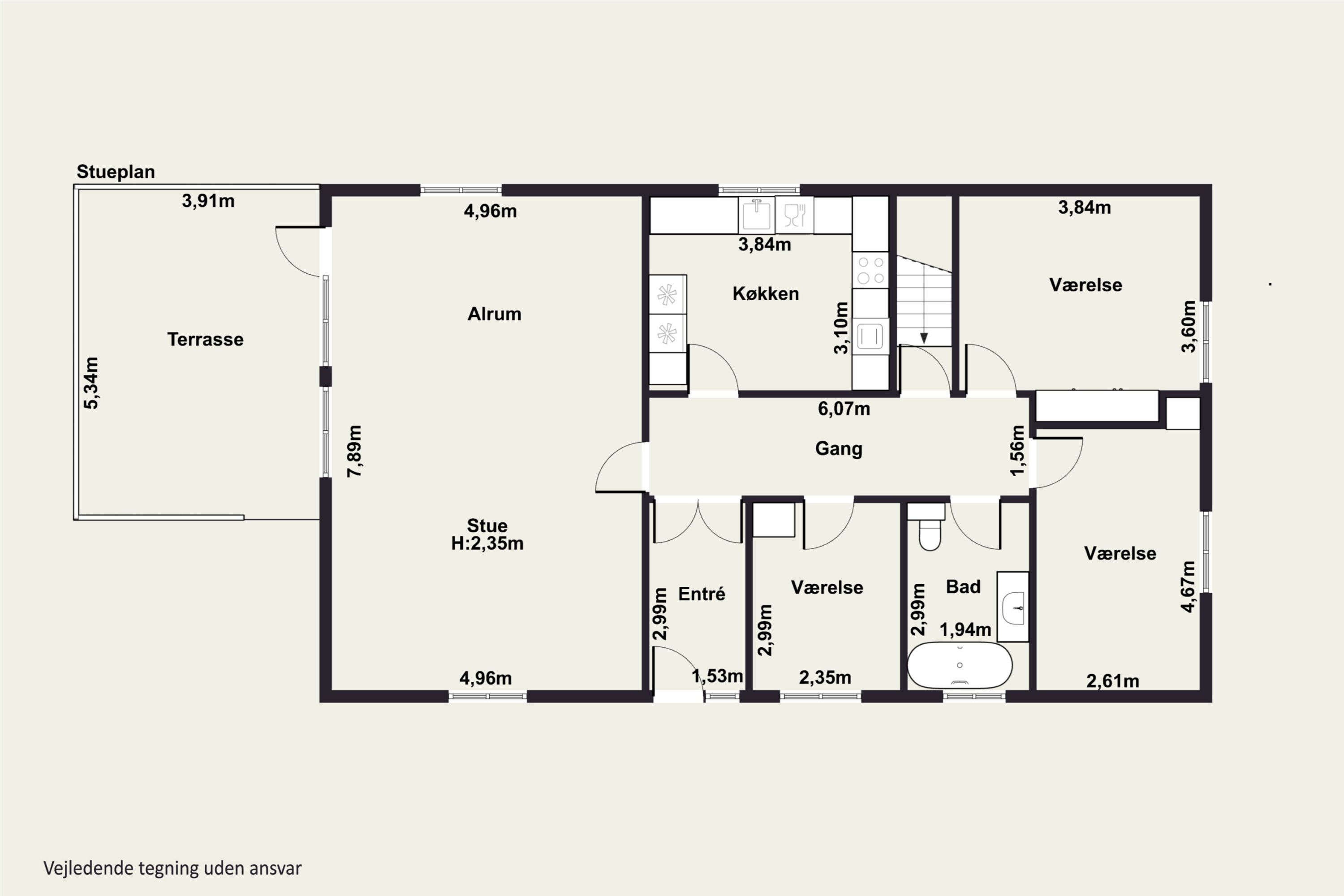Plantegninger billede af Solvangsvej 29, 4360 Kirke Eskilstrup
