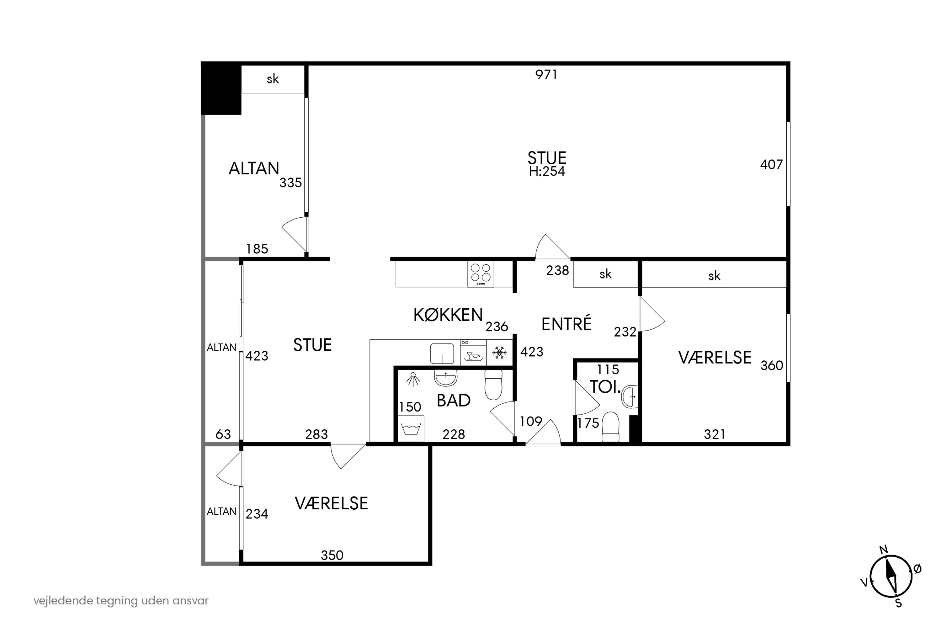 Plantegninger billede af Vester Søgade 14, 5. th., 1601 København V