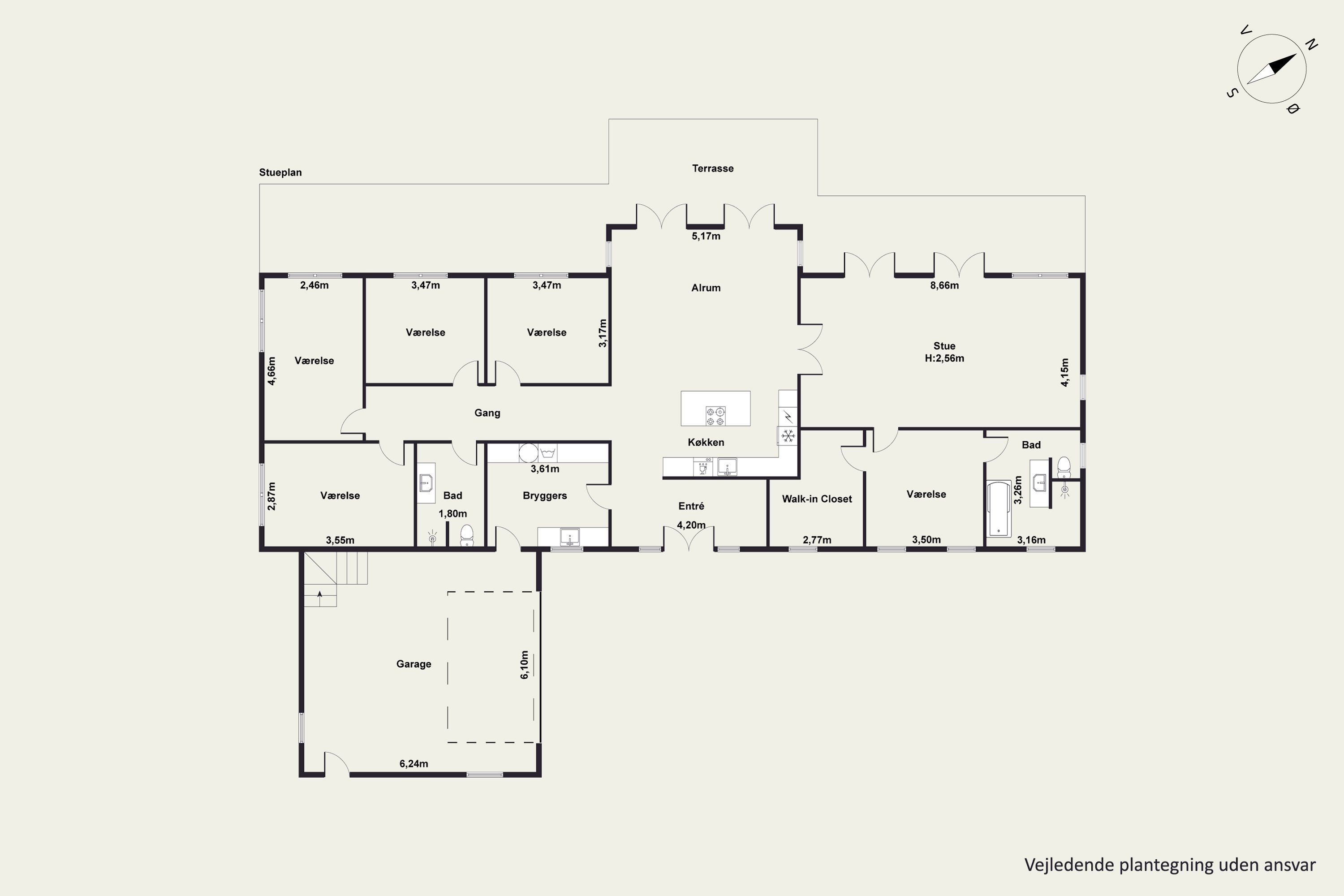 Plantegninger billede af Vorregårdsparken 61, Ugelbølle, 8410 Rønde