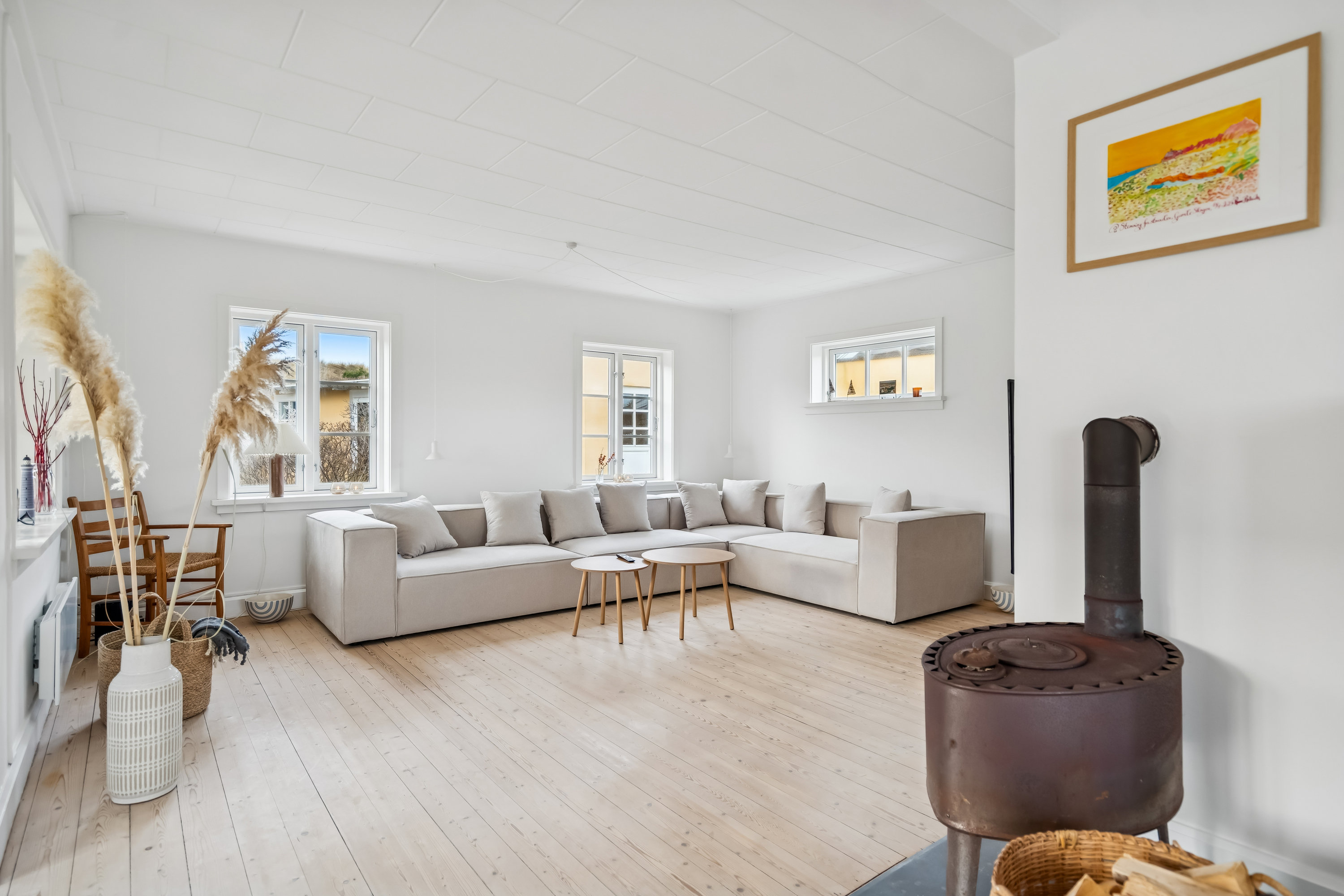 Fremhævet stue billede i fuldskærmstilstand. Billede af Kikkerbakken 8, 9990 Skagen