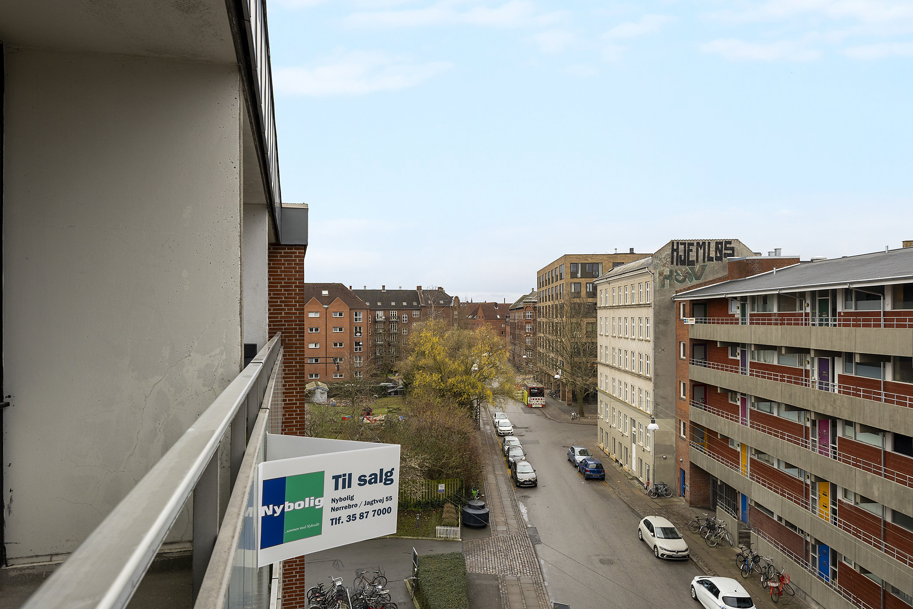 Fremhævet altan billede i fuldskærmstilstand. Billede af Dagmarsgade 28, 4. 86., 2200 København N