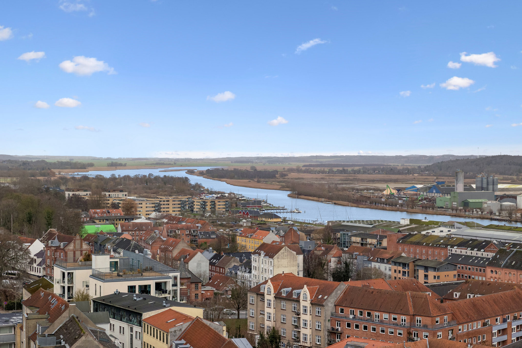 Fremhævet luftfoto billede i fuldskærmstilstand. Billede af Bryghusgade 5, 13. 39., 8900 Randers C