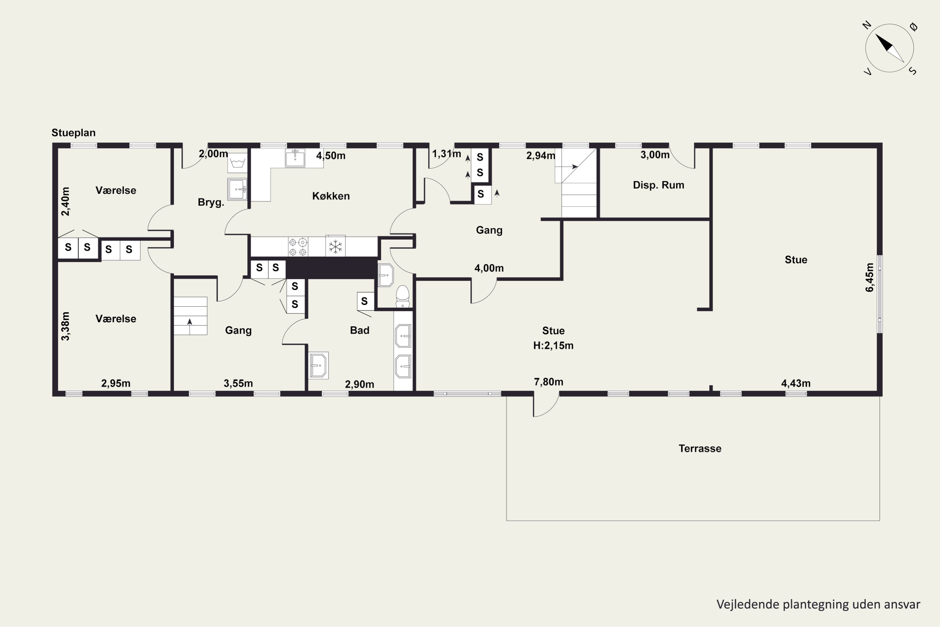 Plantegninger billede af Vestbjerg Kærvej 13, 9380 Vestbjerg