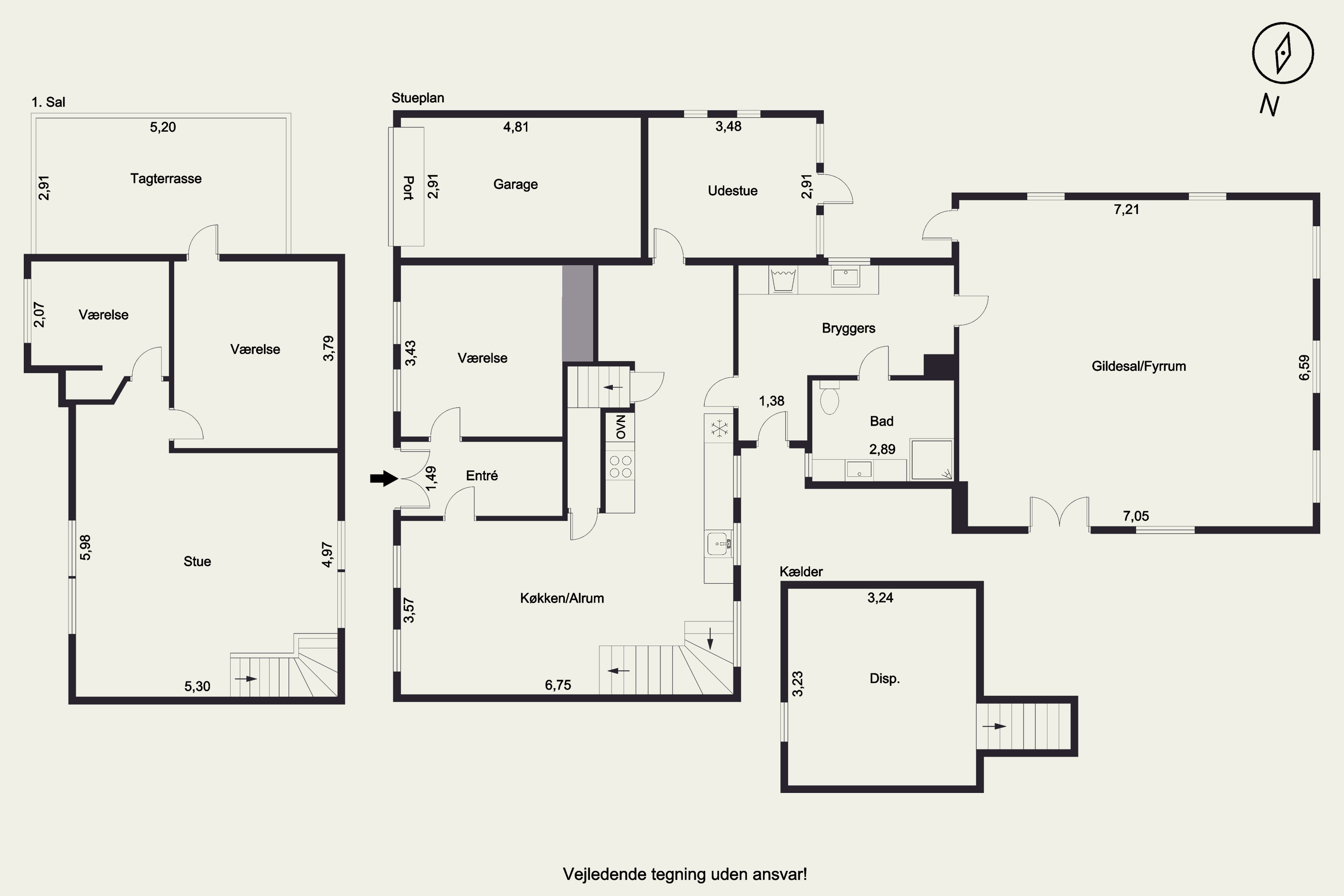 Plantegninger billede af Fiskervænget 18, Dyreborg, 5600 Faaborg