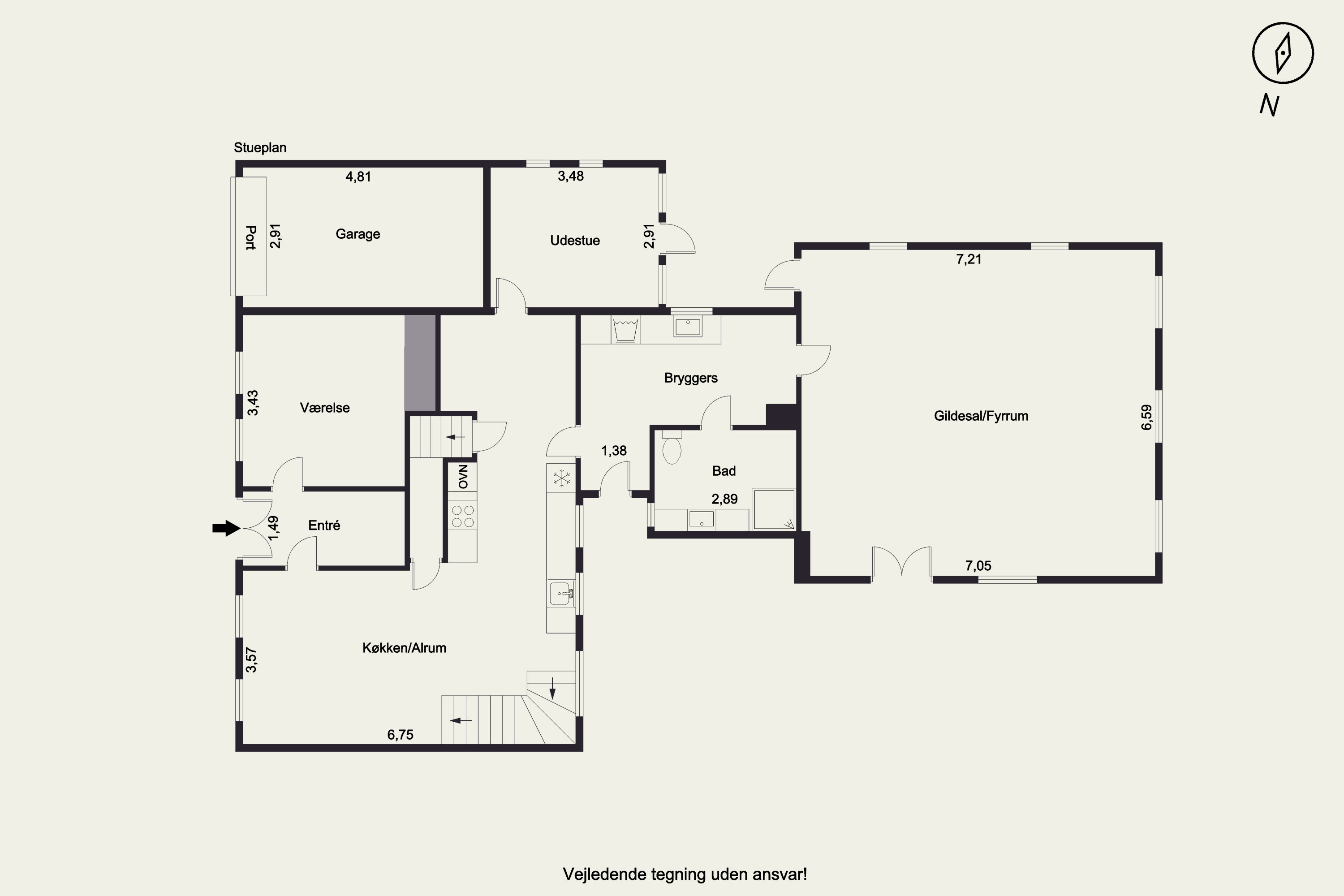 Plantegninger billede af Fiskervænget 18, Dyreborg, 5600 Faaborg