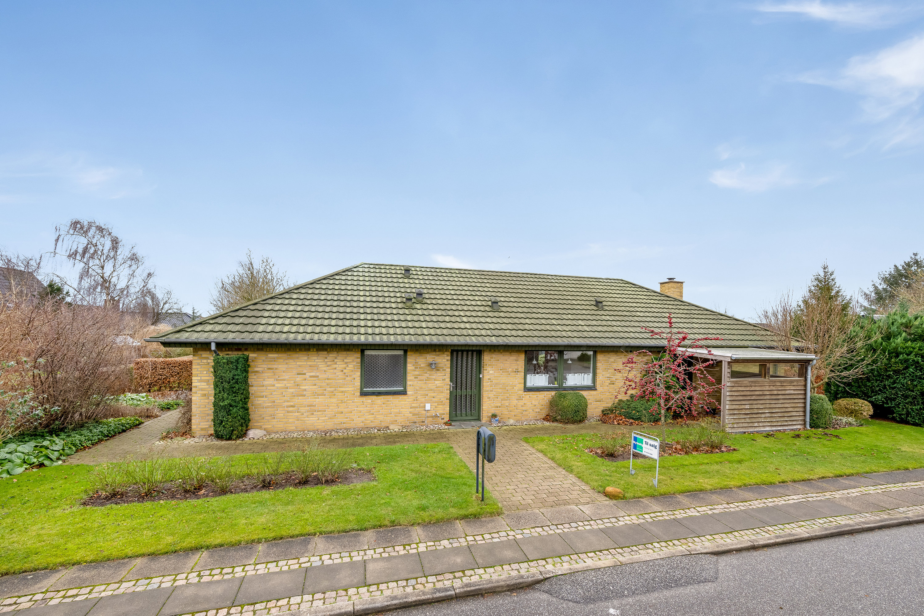 Villa: Facade på Egevej 1, 6880 Tarm