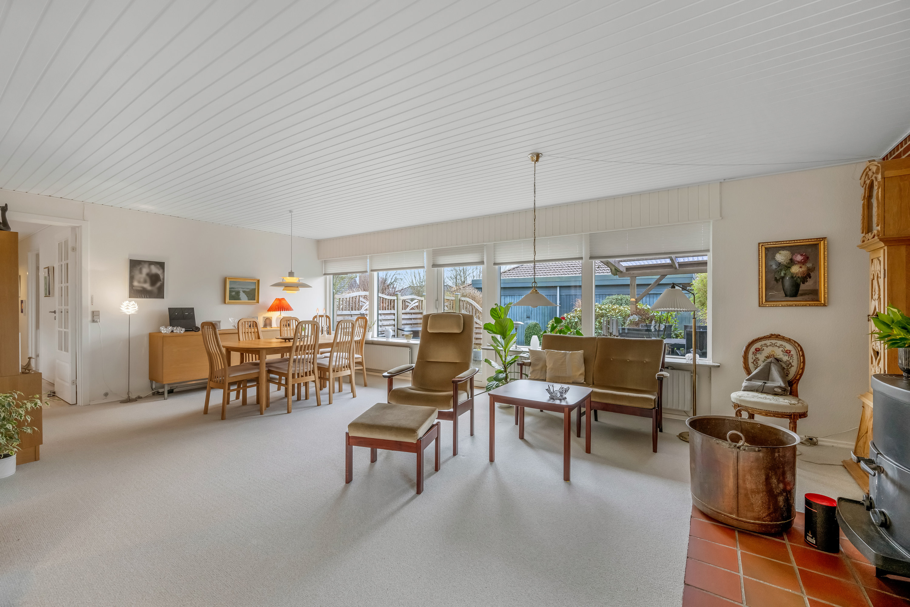 Fremhævet stue billede i fuldskærmstilstand. Billede af Egevej 1, 6880 Tarm