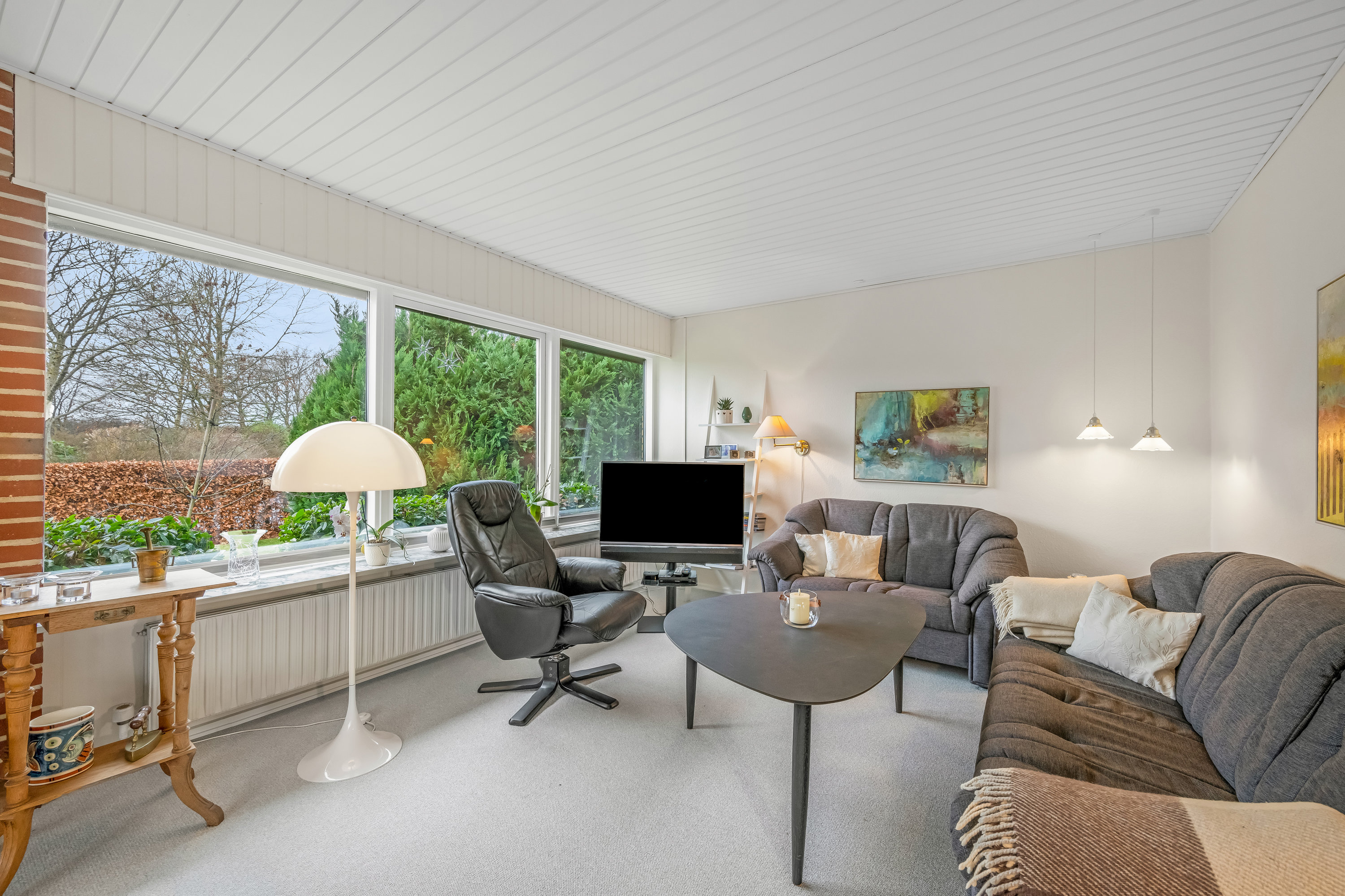 Fremhævet stue billede i fuldskærmstilstand. Billede af Egevej 1, 6880 Tarm