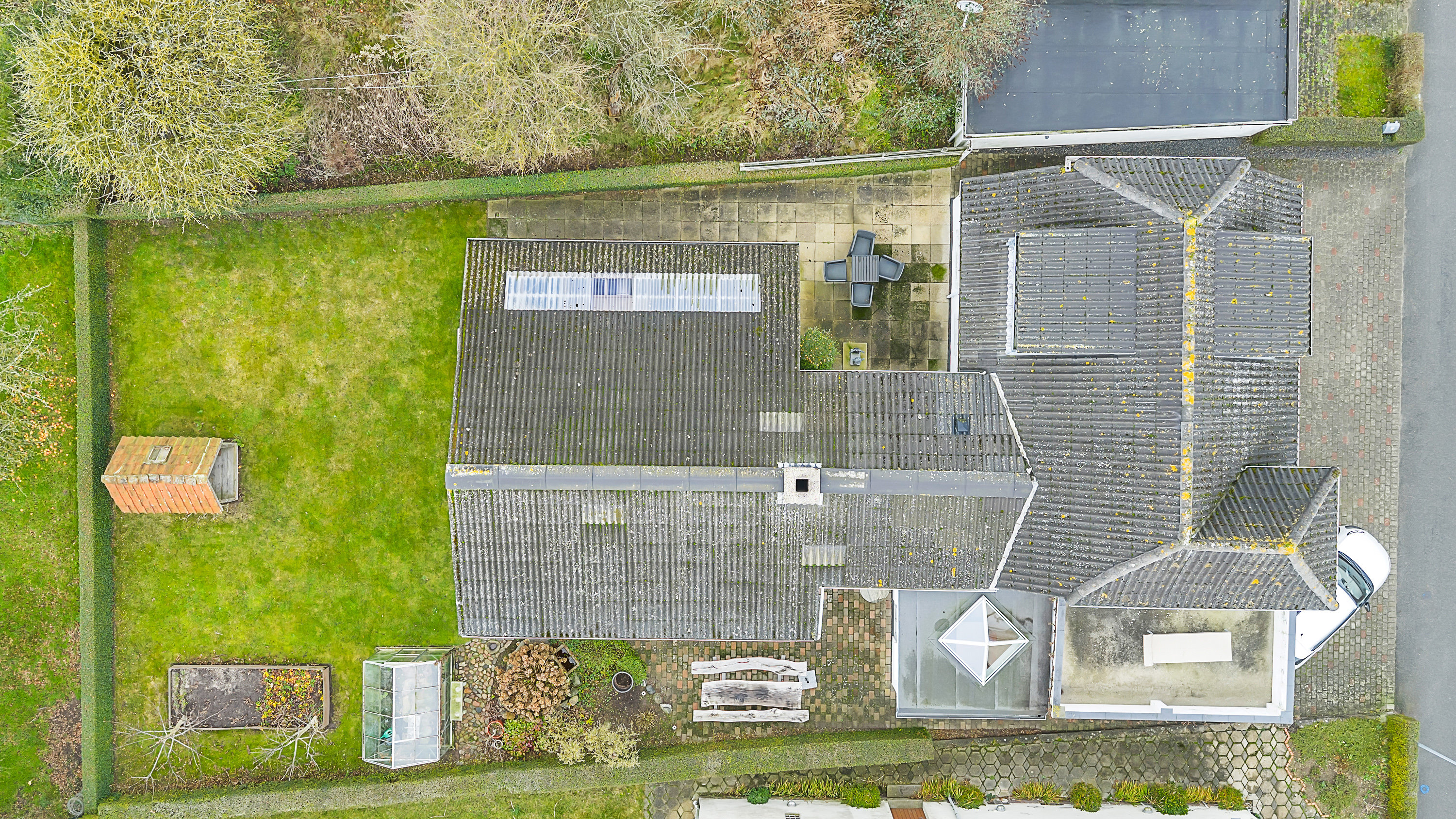 Fremhævet luftfoto billede i fuldskærmstilstand. Billede af Fiskervænget 18, Dyreborg, 5600 Faaborg