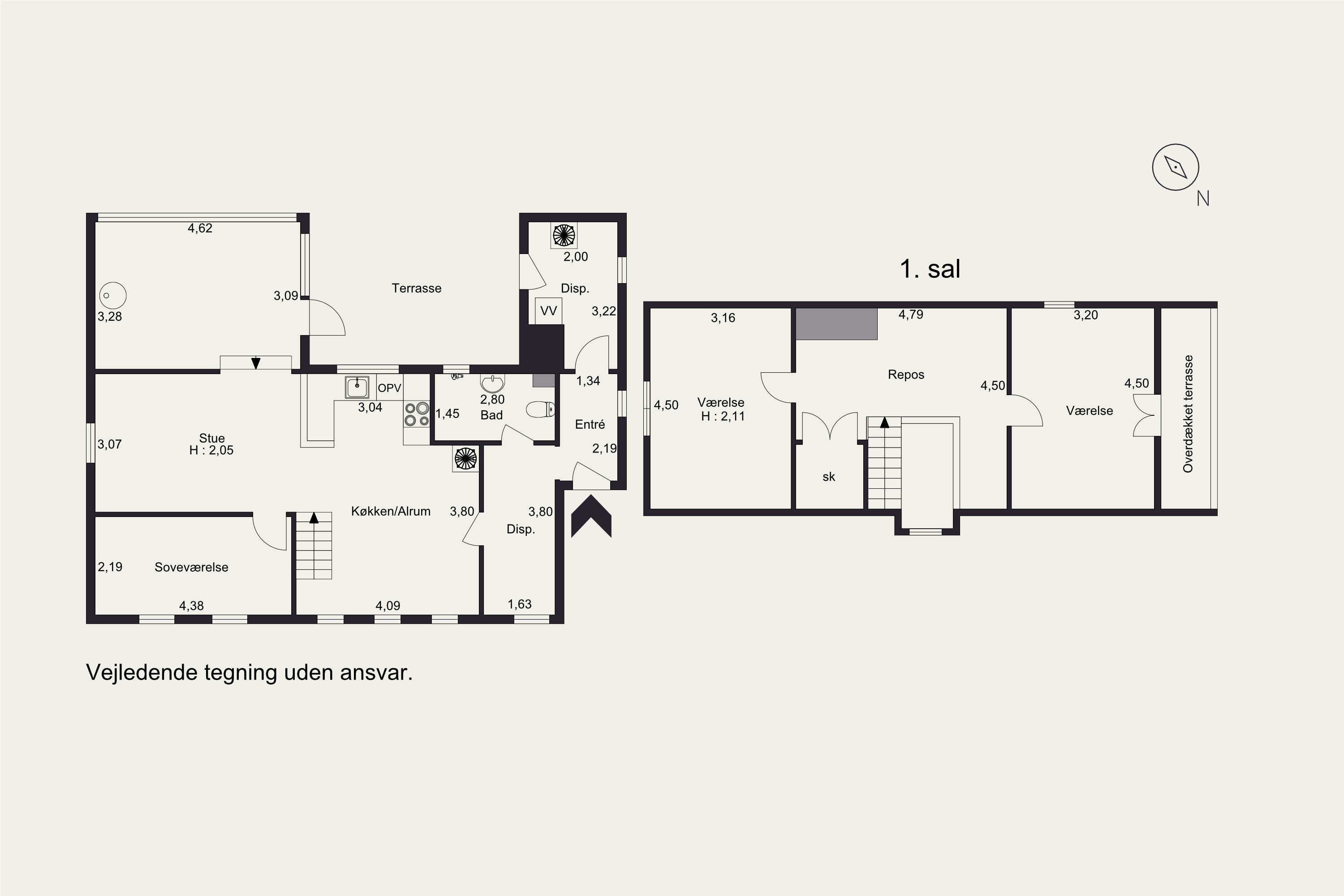 Plantegninger billede af Sandbjergvej 14, Søvind, 8700 Horsens