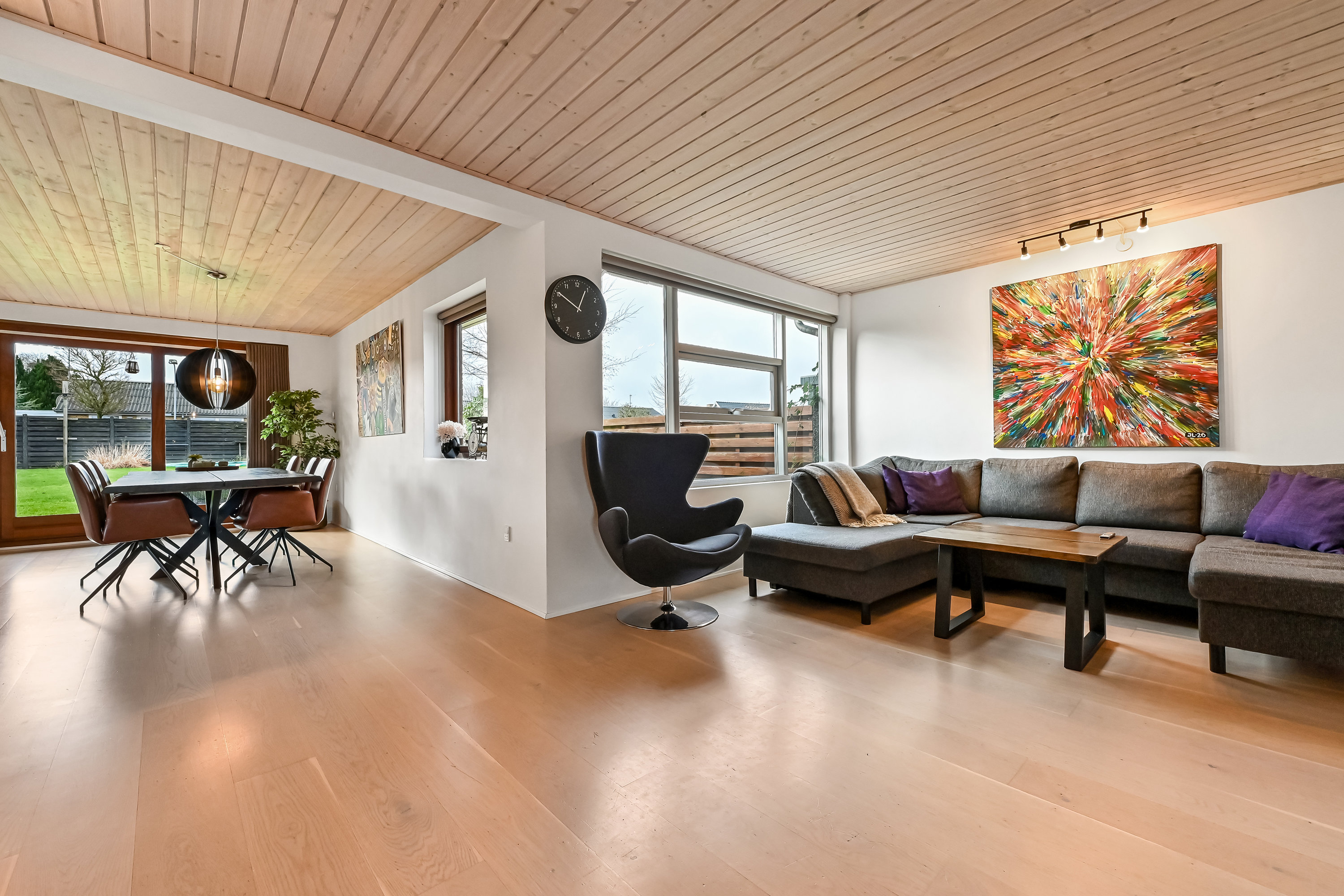 Fremhævet stue billede i fuldskærmstilstand. Billede af Tranekærvej 41, Tjørring, 7400 Herning