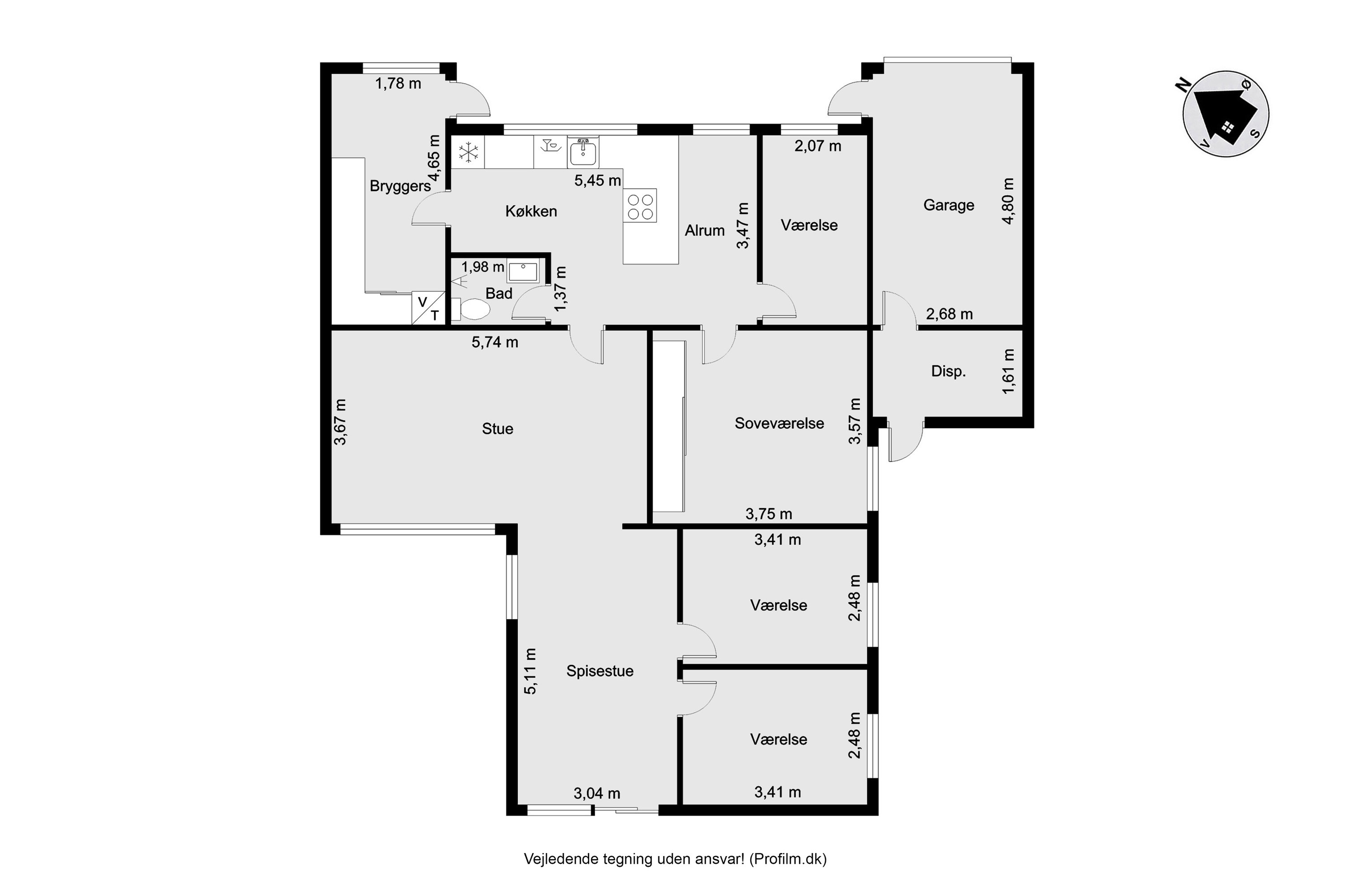 Plantegninger billede af Tranekærvej 41, Tjørring, 7400 Herning