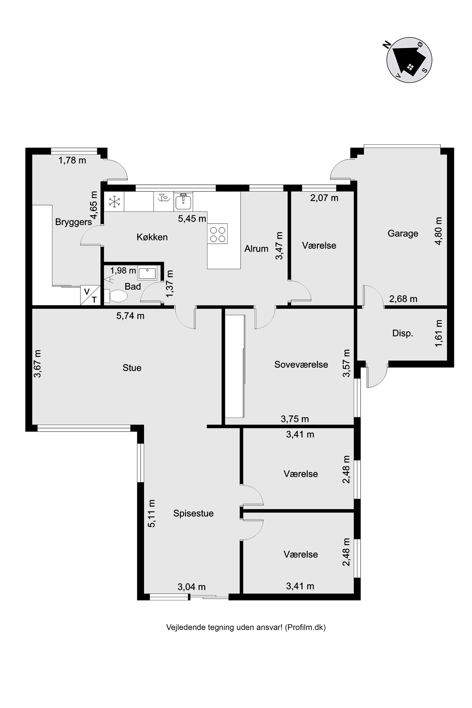 Plantegninger billede af Tranekærvej 41, Tjørring, 7400 Herning