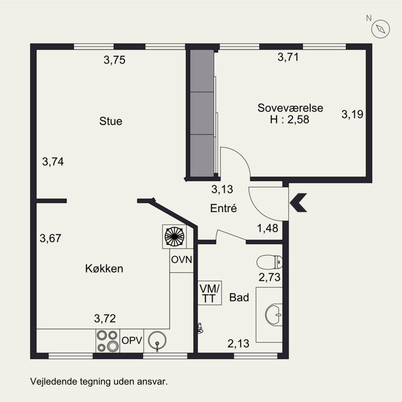 Plantegninger billede af Østervænget 3, 1., 5000 Odense C