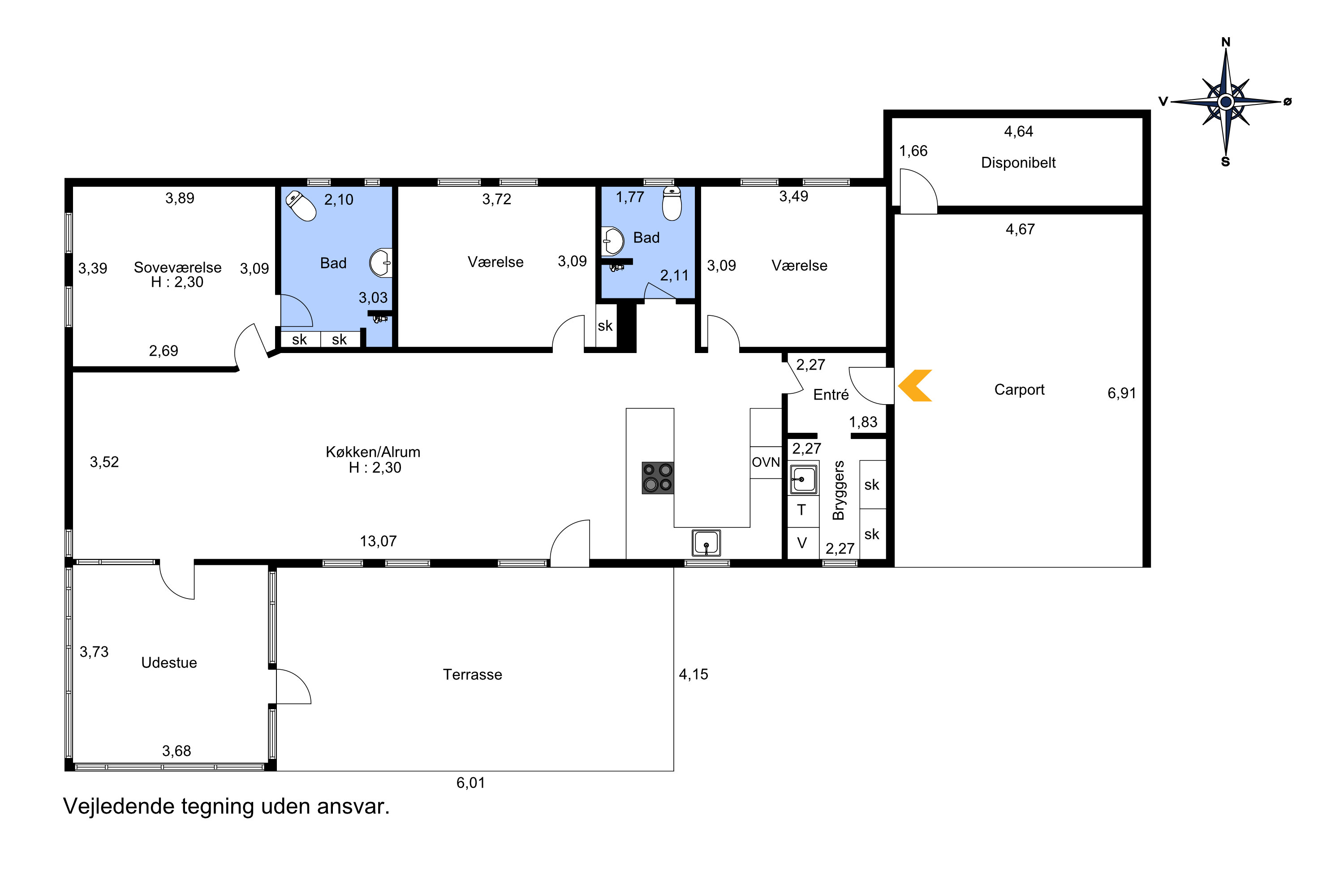 Plantegninger billede af Lærkeparken 4, 6230 Rødekro