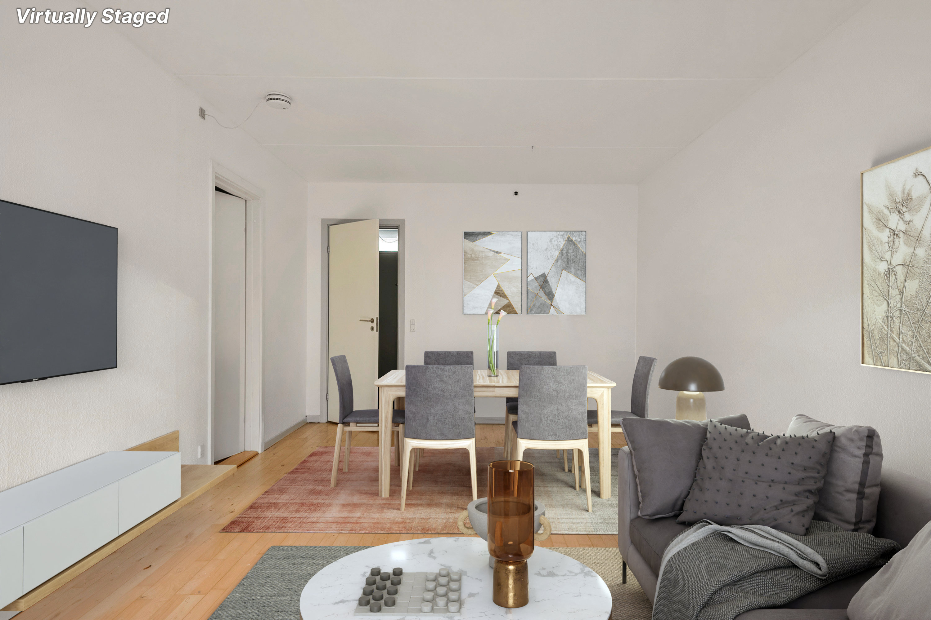 Miniaturebillede 1: stue. Billede af Æbleparken 92, 1., Søhus, 5270 Odense N