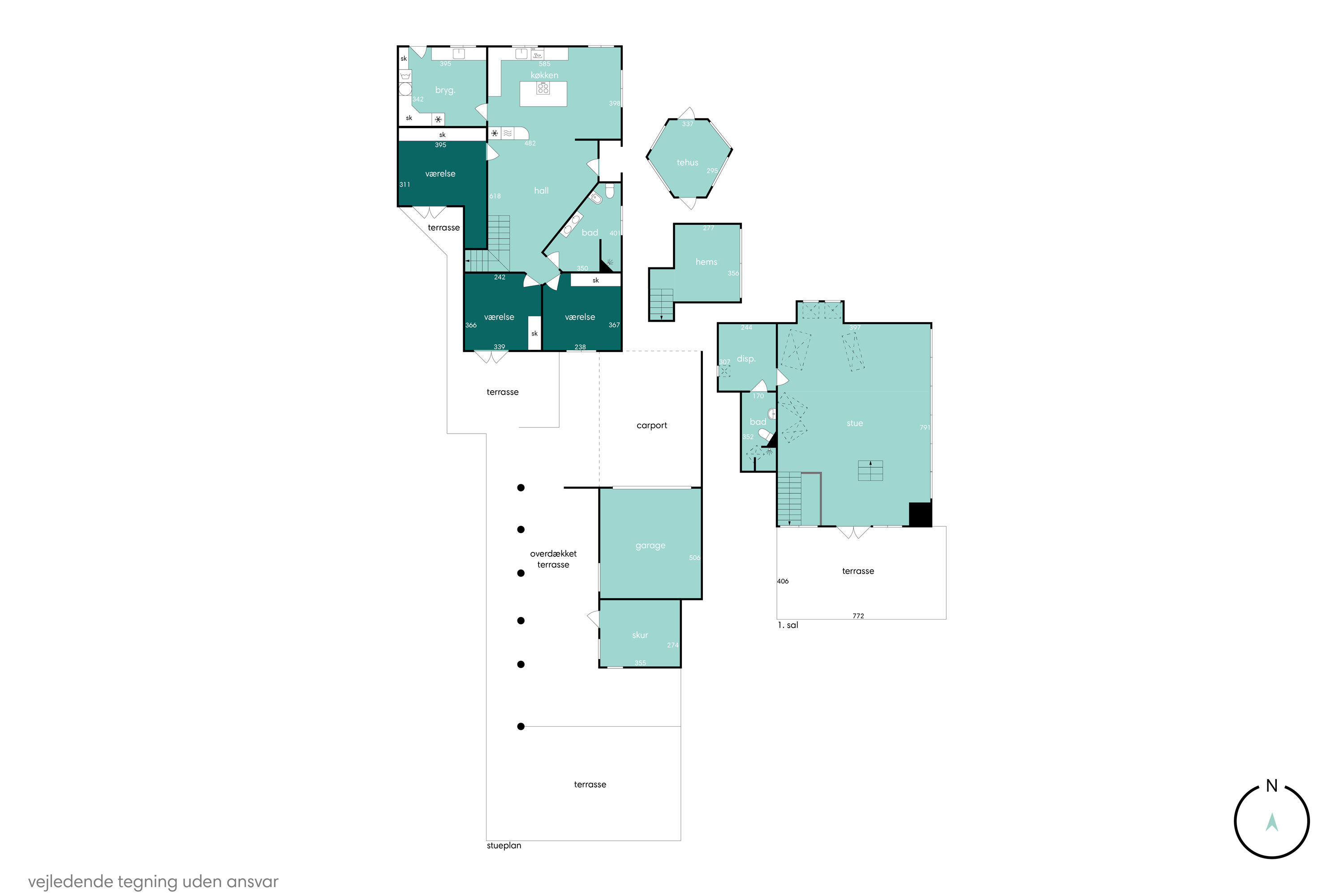 Plantegninger billede af Saltebakken 44, 9900 Frederikshavn