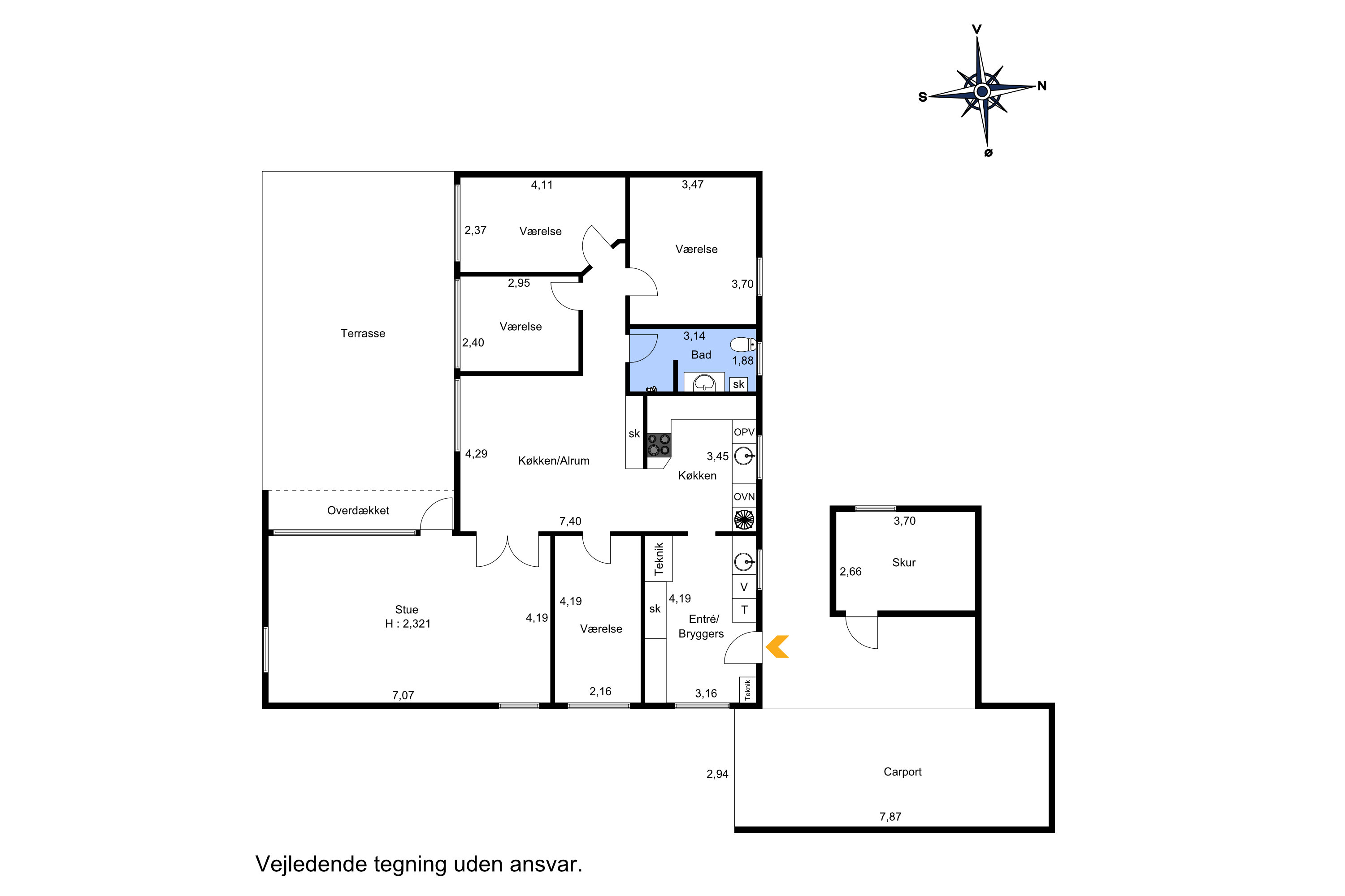 Plantegninger billede af Bindesbøllsvej 1, 9900 Frederikshavn