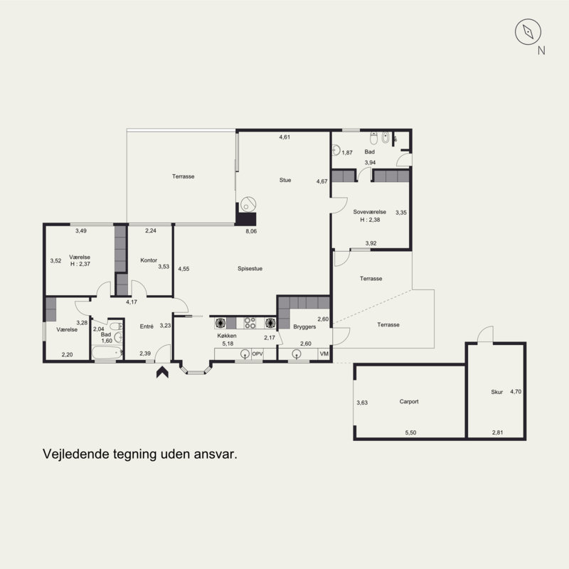 Plantegninger billede af Mellemhaverne 4, Bullerup, 5320 Agedrup