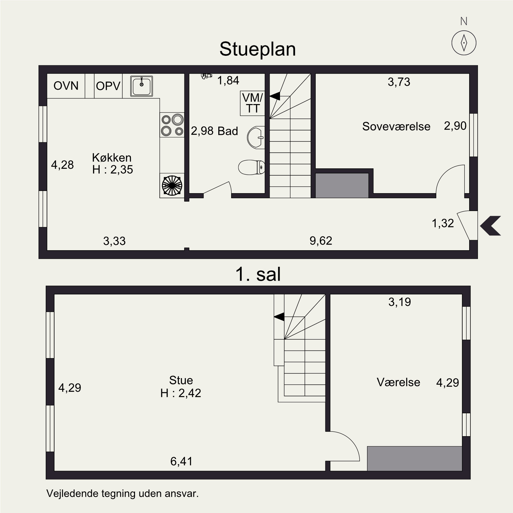Plantegninger billede af Niels Juels Gade 8, 8700 Horsens