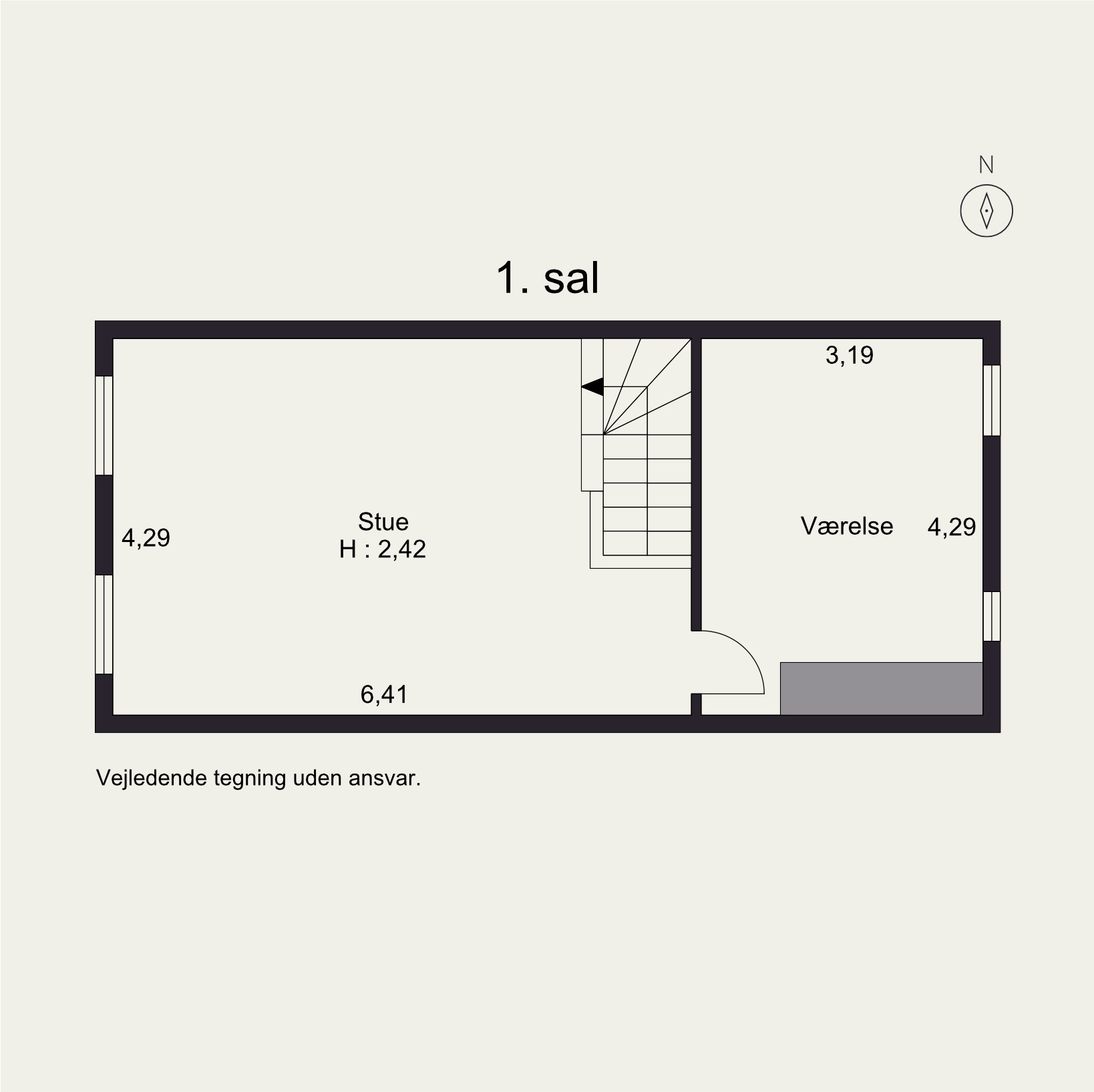 Plantegninger billede af Niels Juels Gade 8, 8700 Horsens