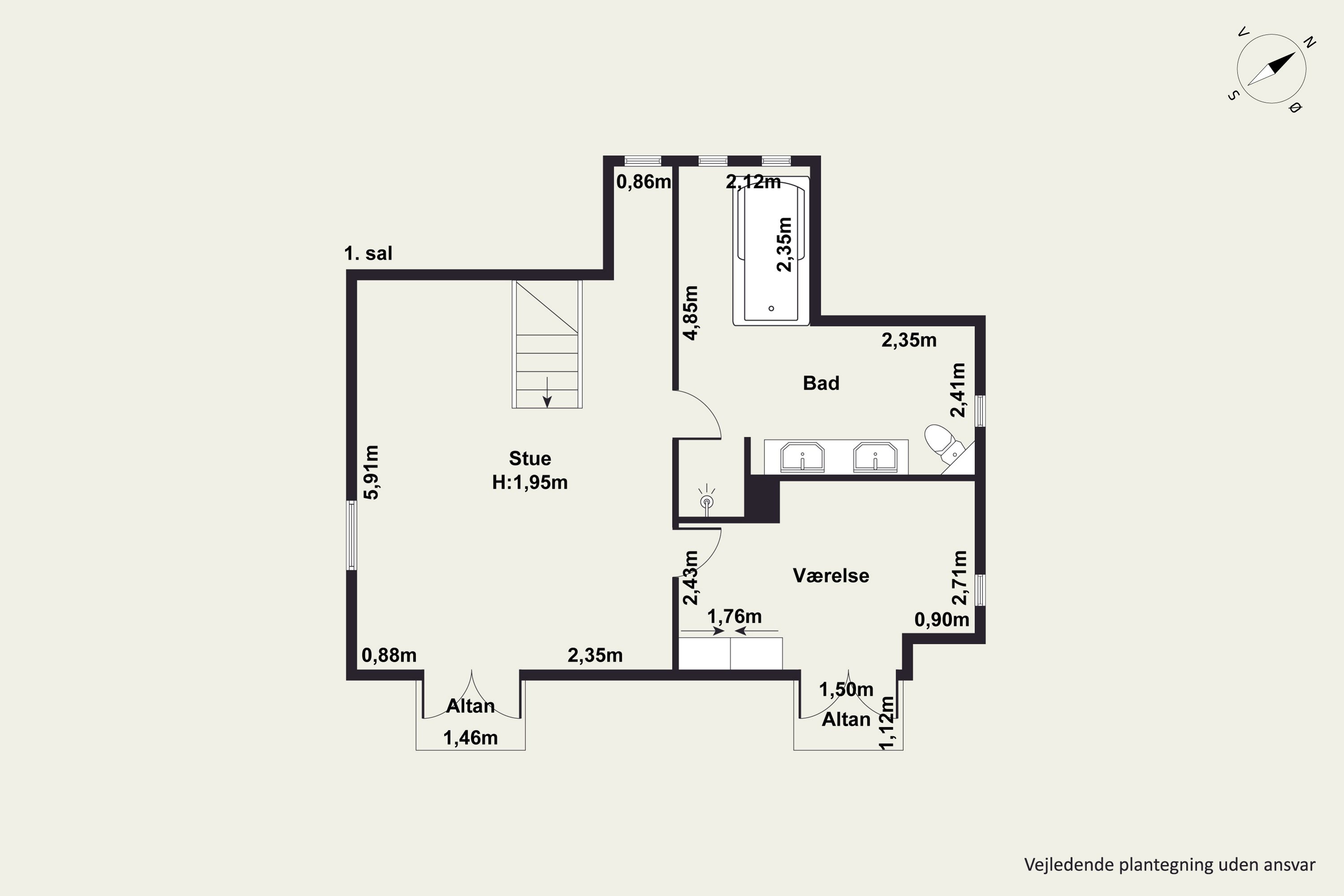 Plantegninger billede af Fredensgade 30, 7800 Skive