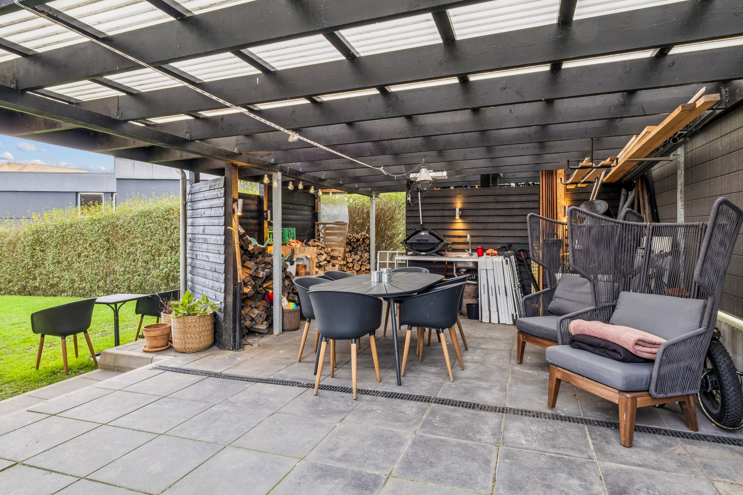 Fremhævet terrasse billede i fuldskærmstilstand. Billede af Fredensgade 30, 7800 Skive