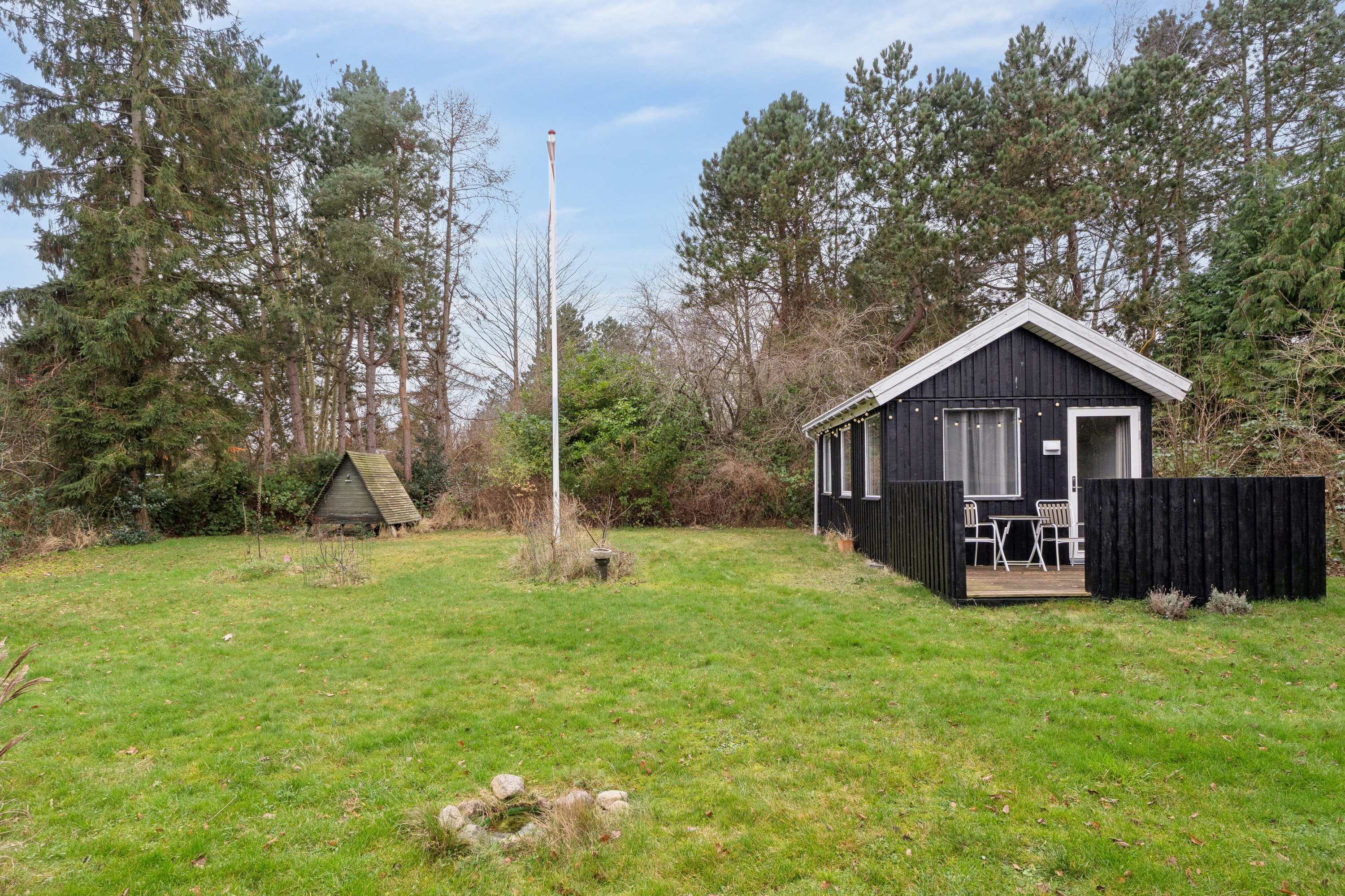 Miniaturebillede 2: set fra haven. Billede af Vagtelvej 14, Bønsvig Str, 4720 Præstø