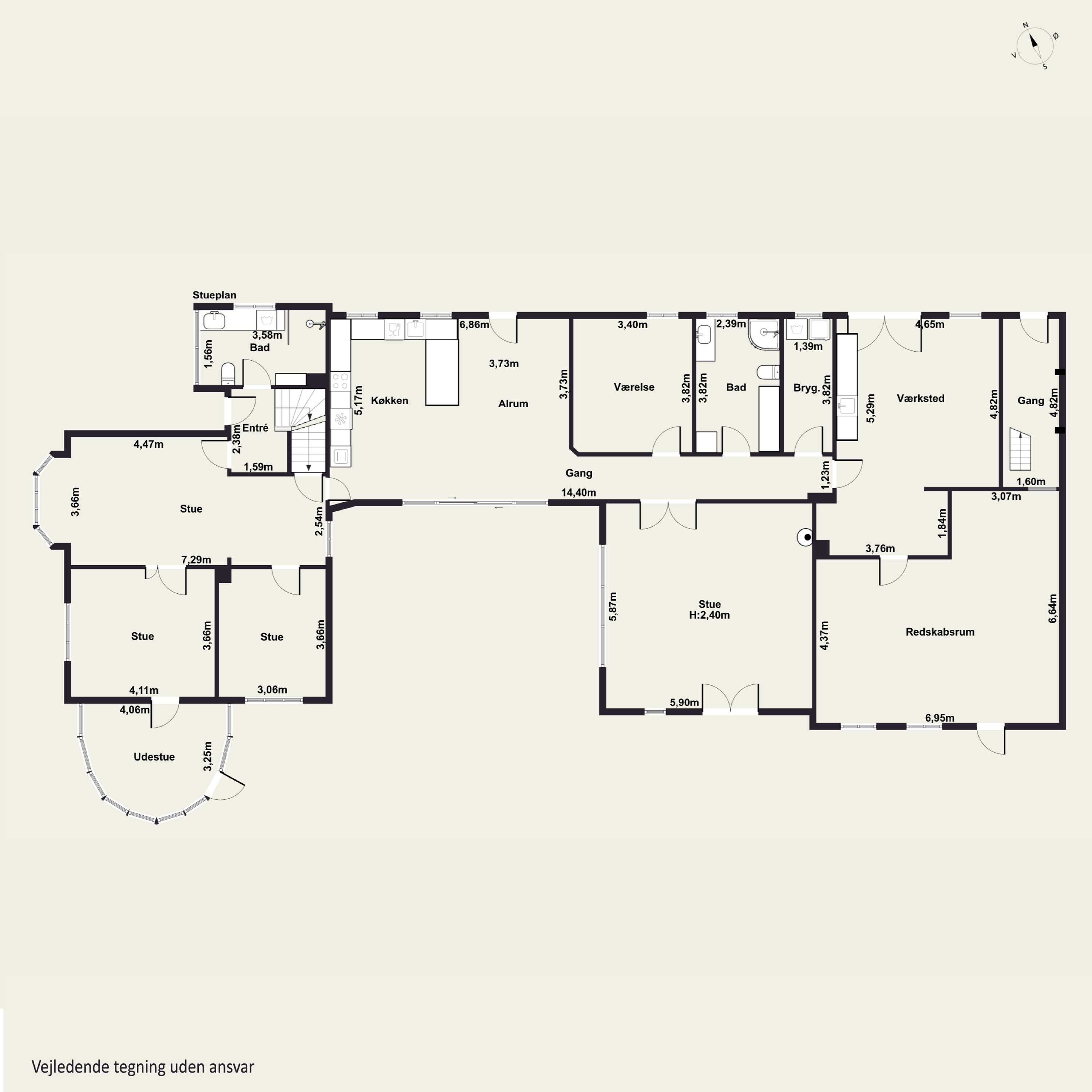 Plantegninger billede af Grundtvigs Alle 20, 4760 Vordingborg